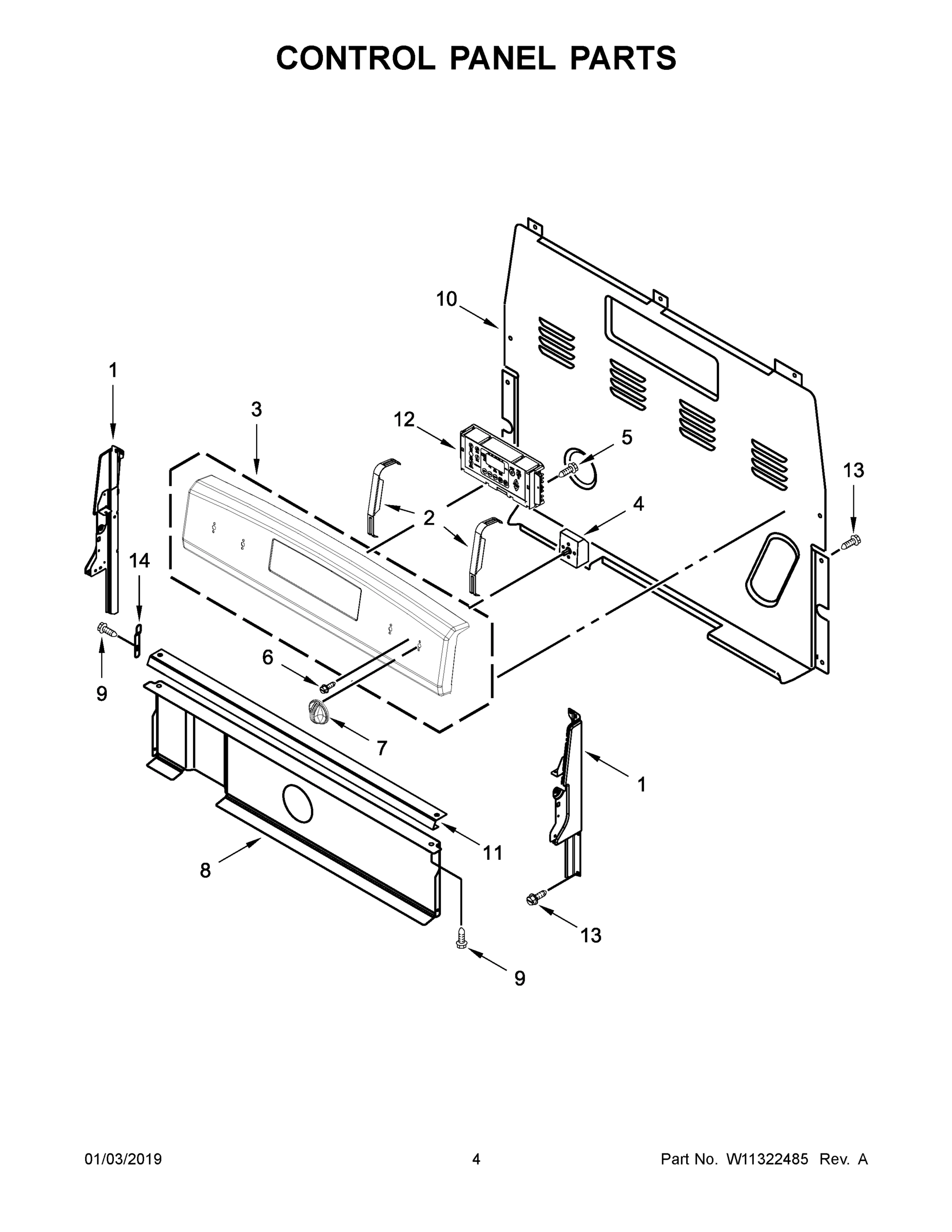 03 - CONTROL PANEL PARTS