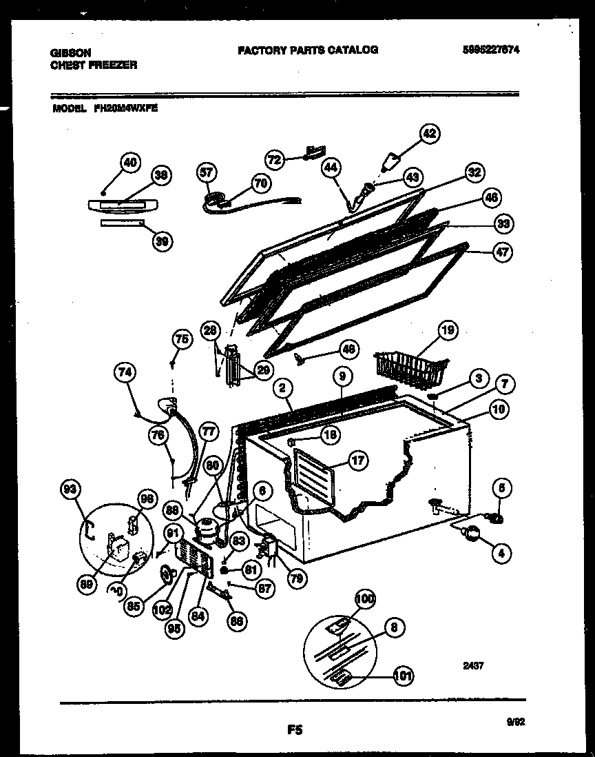 02 - CHEST FREEZER PARTS