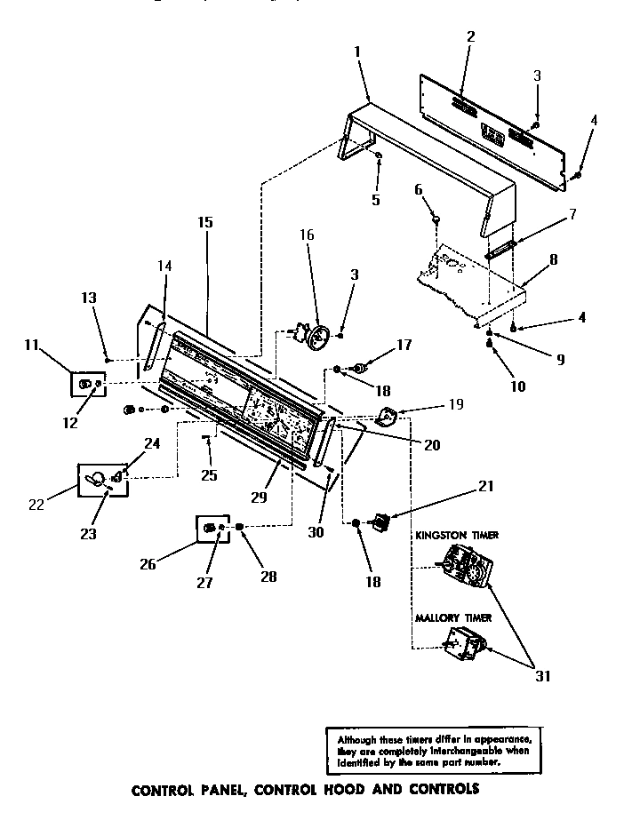 10 - CONTROL PANEL, CONTROL HOOD & CONTROLS