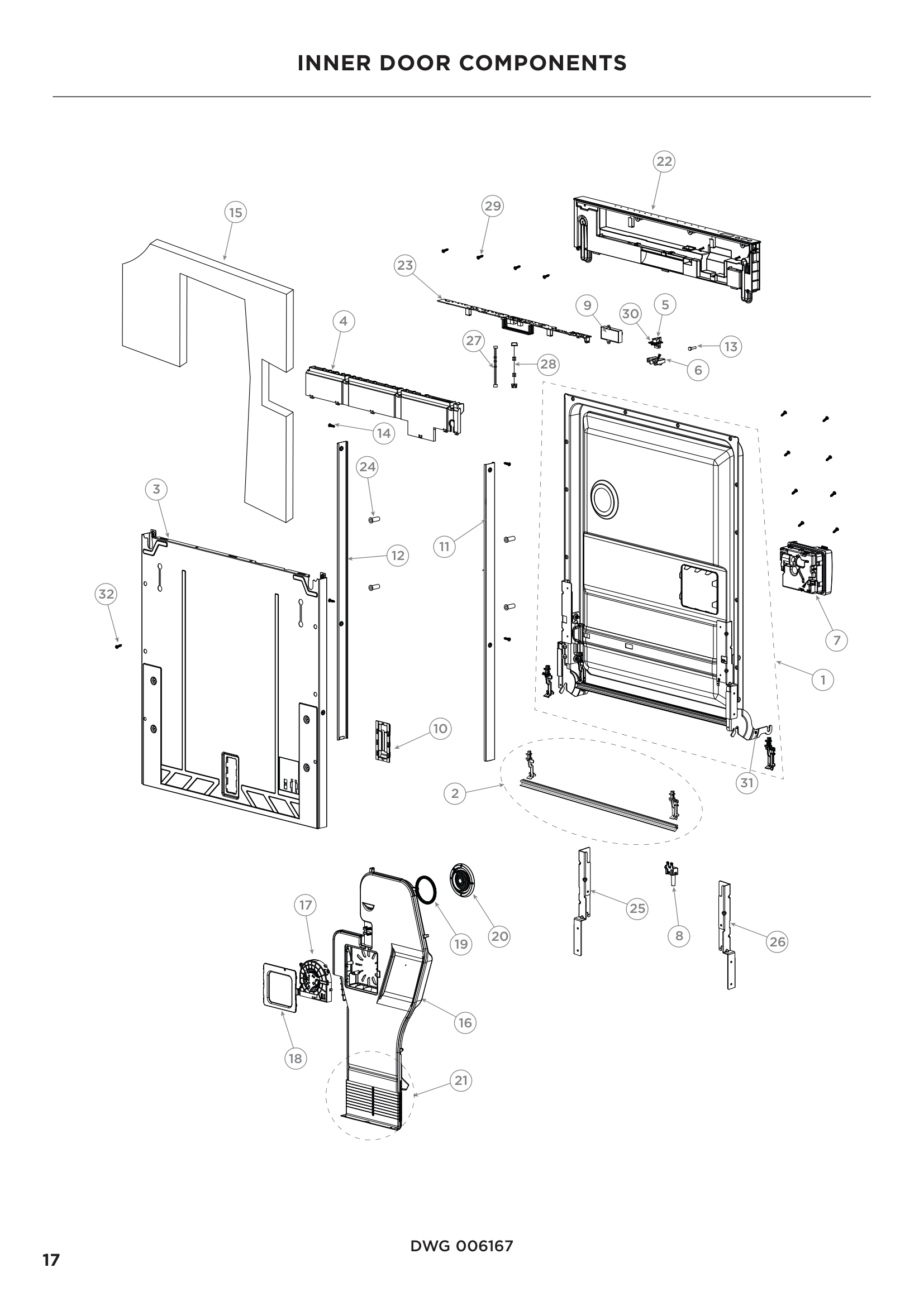 INNER DOOR COMPONENTS