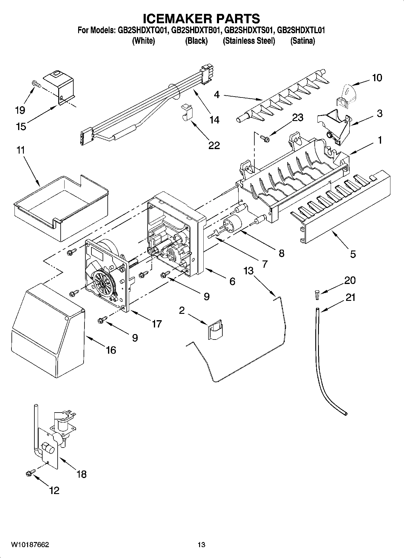 08 - ICEMAKER PARTS, OPTIONAL PARTS