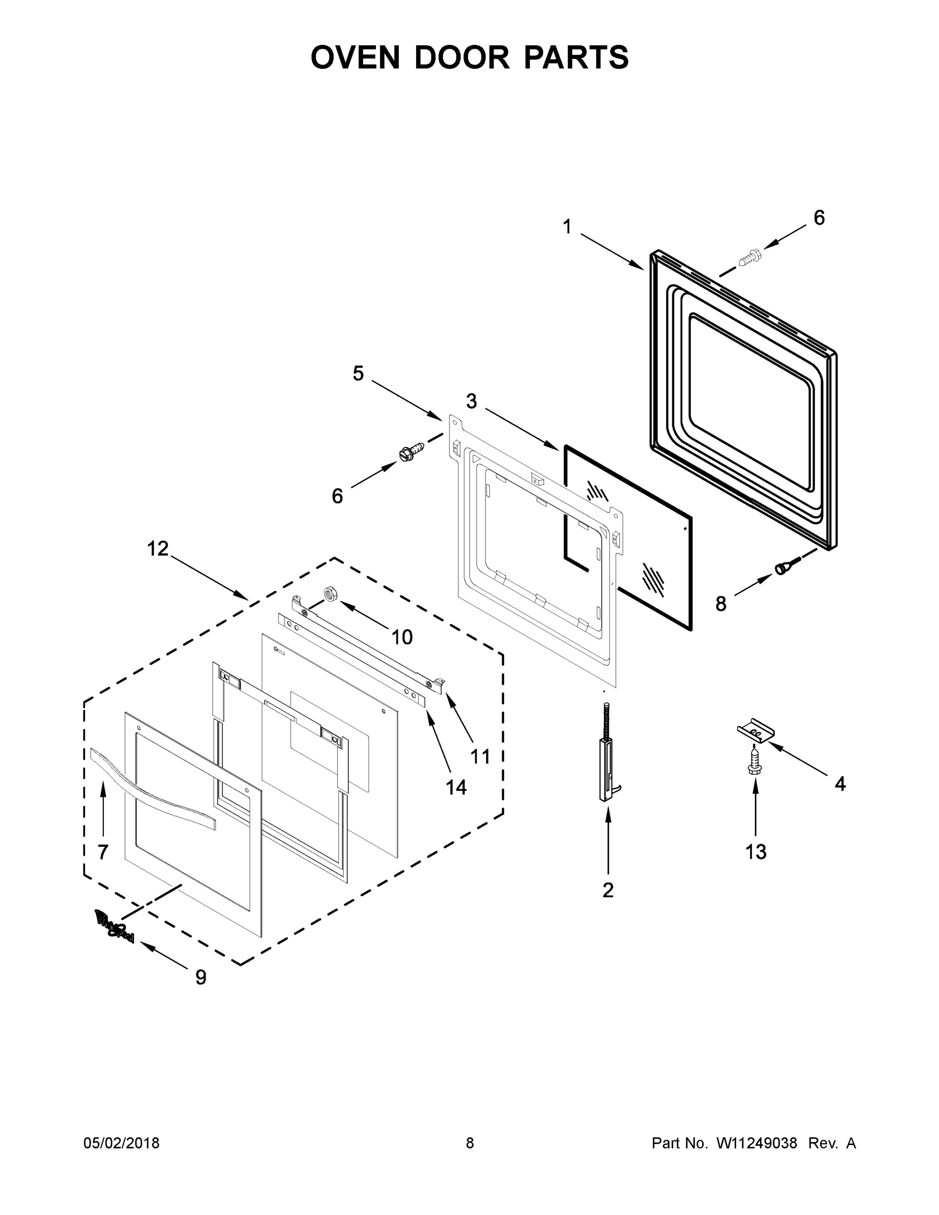 05 - OVEN DOOR PARTS