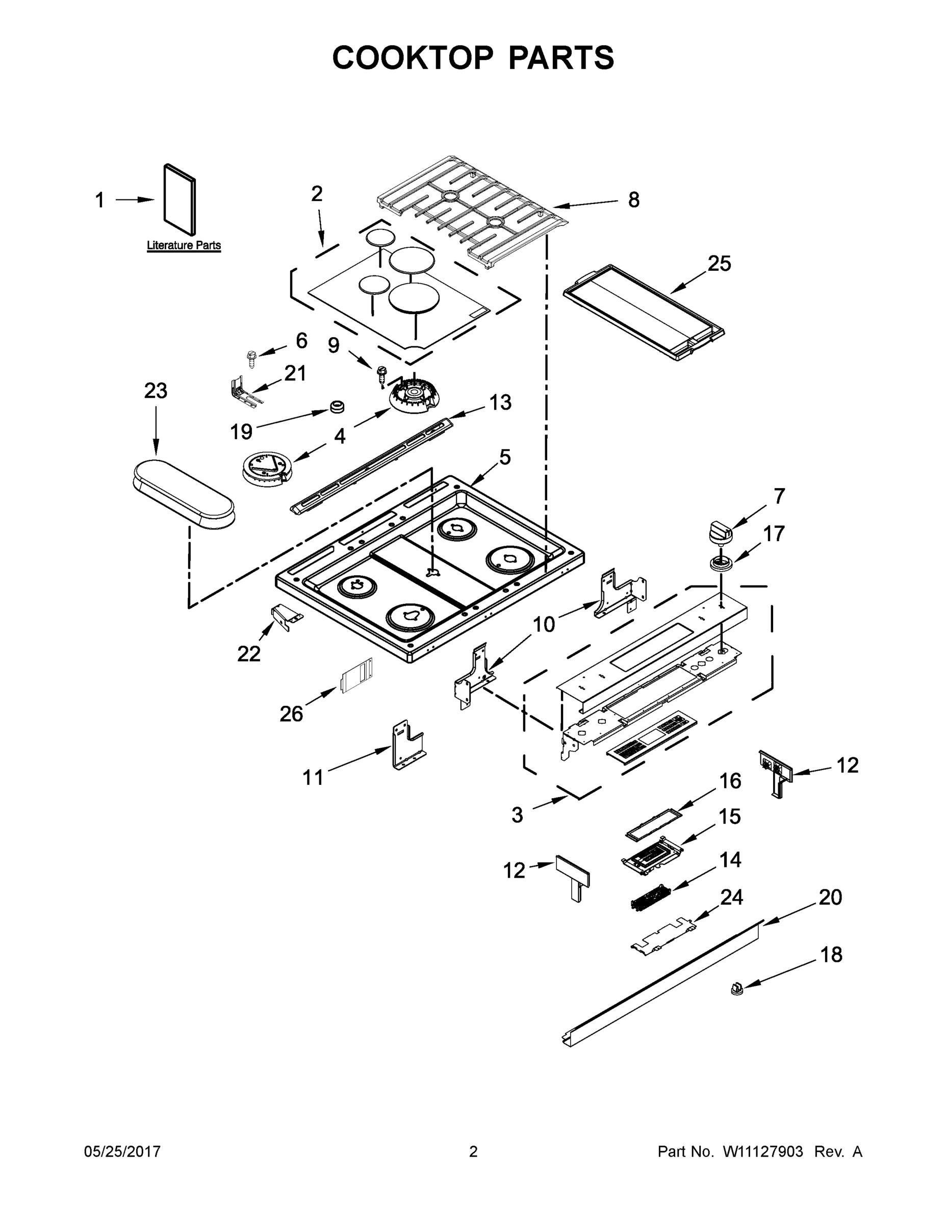 02 - COOKTOP PARTS