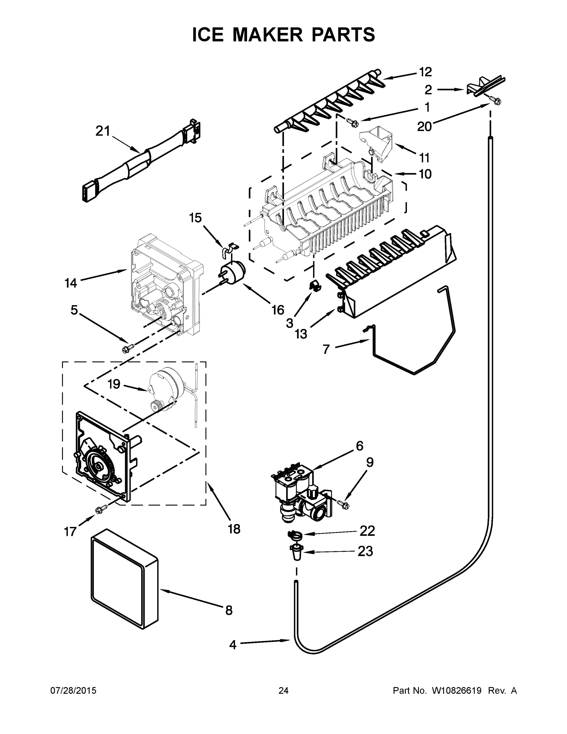 13 - ICE MAKER PARTS