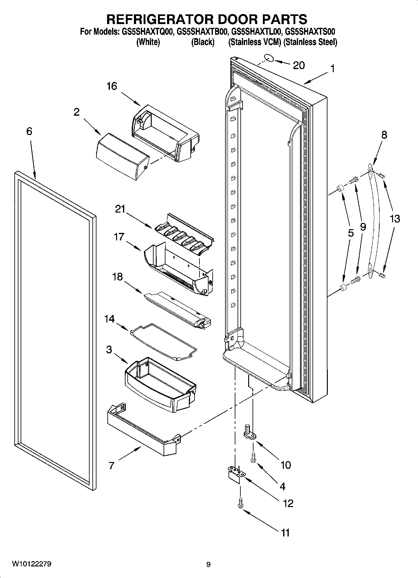 06 - REFRIGERATOR DOOR PARTS