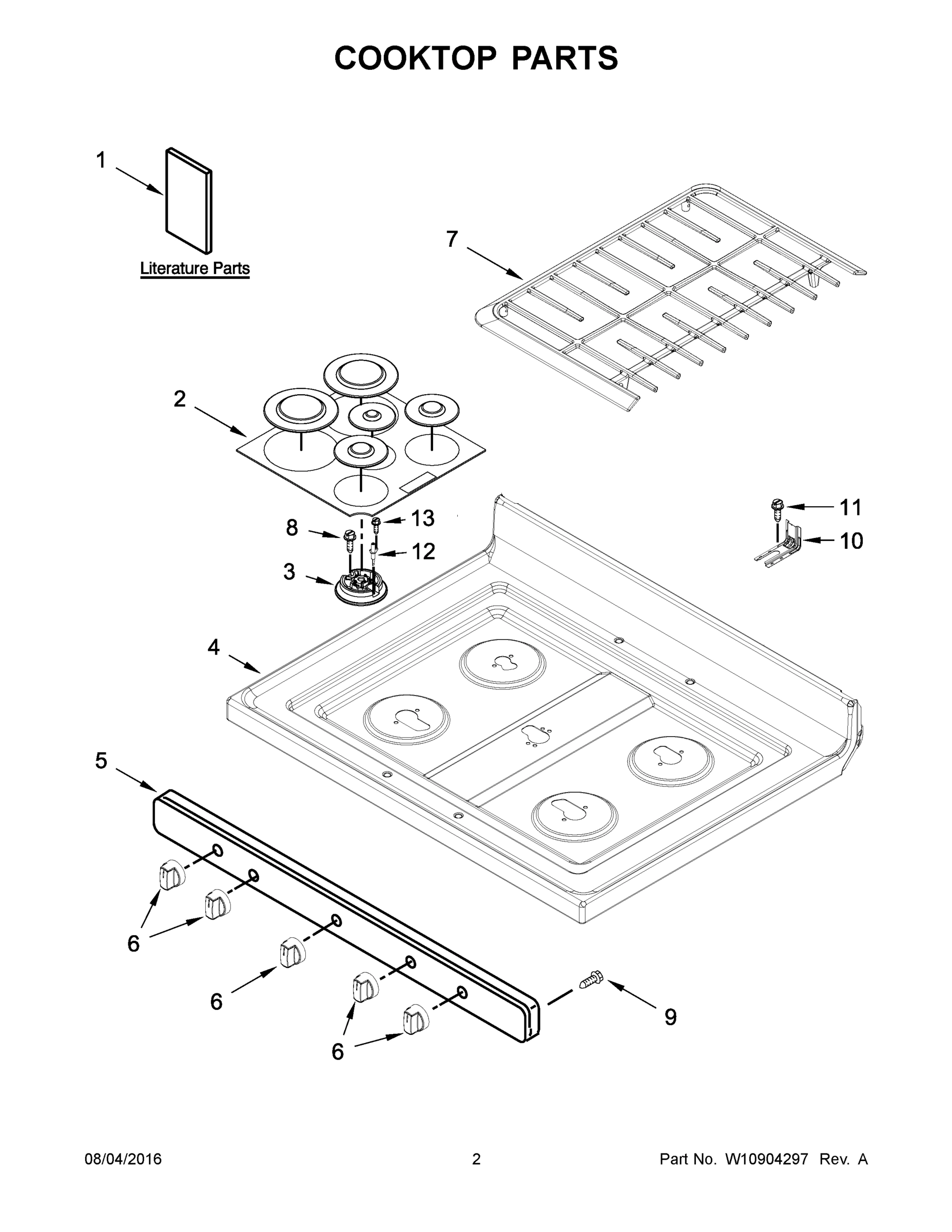 02 - COOKTOP PARTS