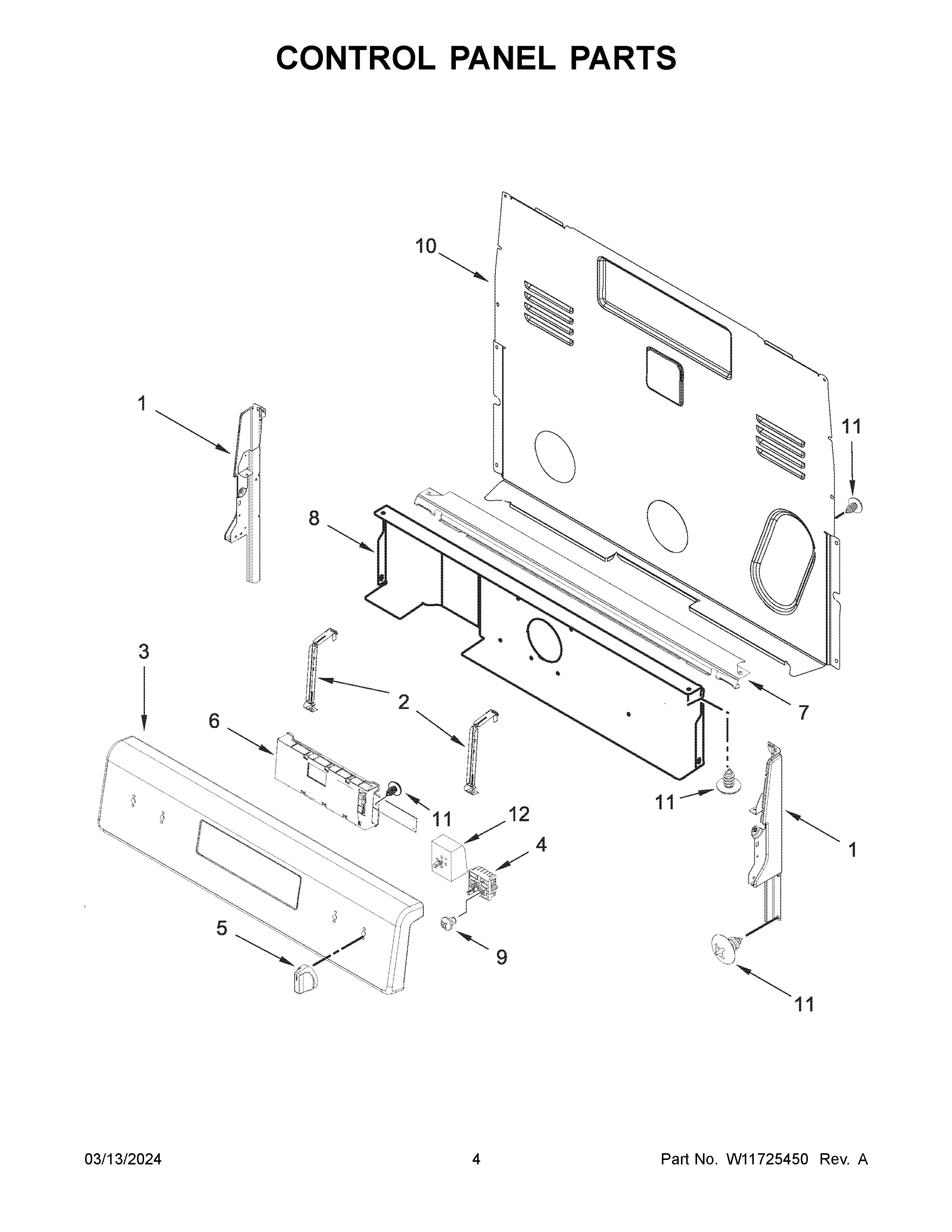 03 - CONTROL PANEL PARTS
