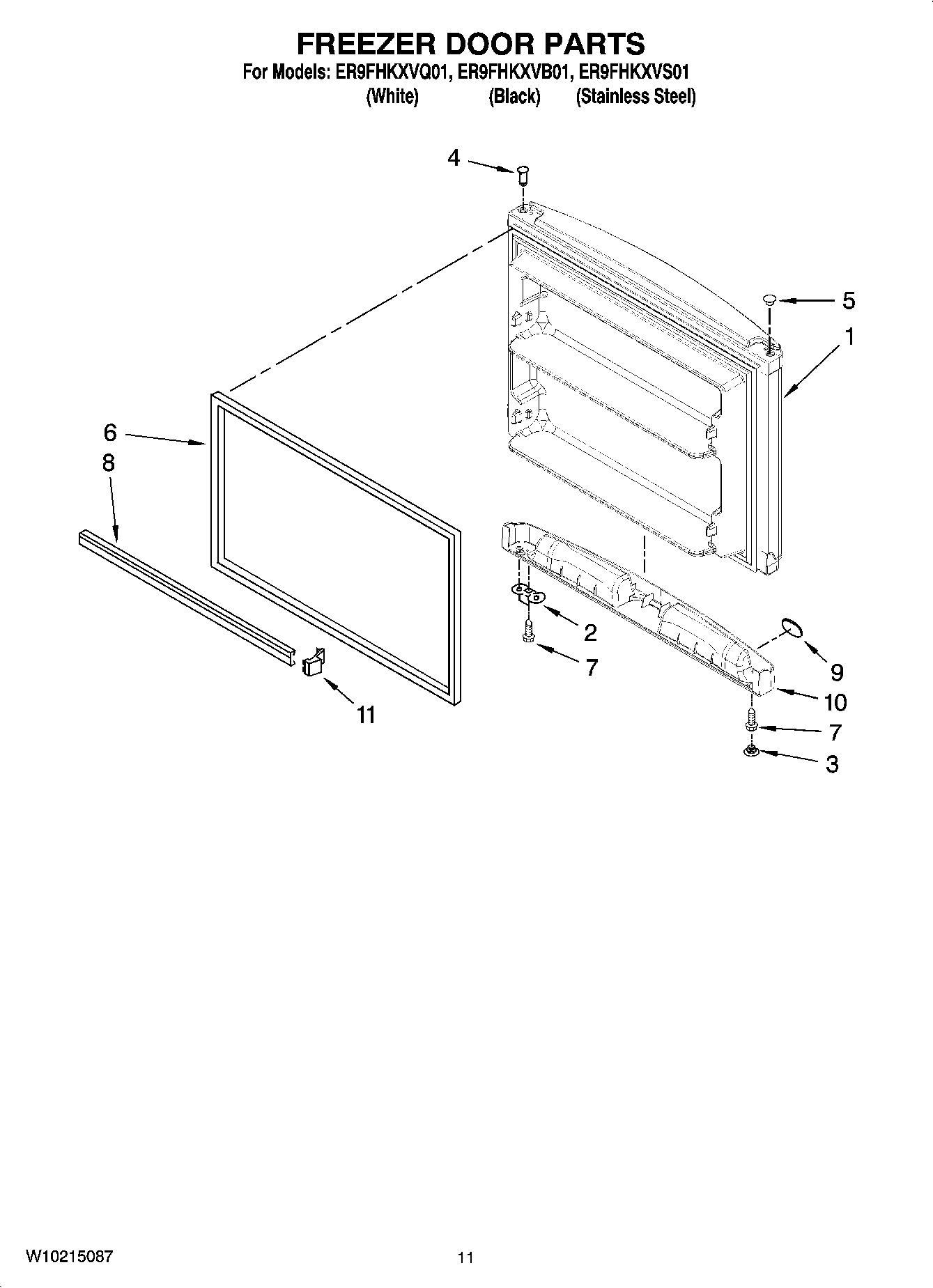 06 - FREEZER DOOR PARTS, OPTIONAL PARTS