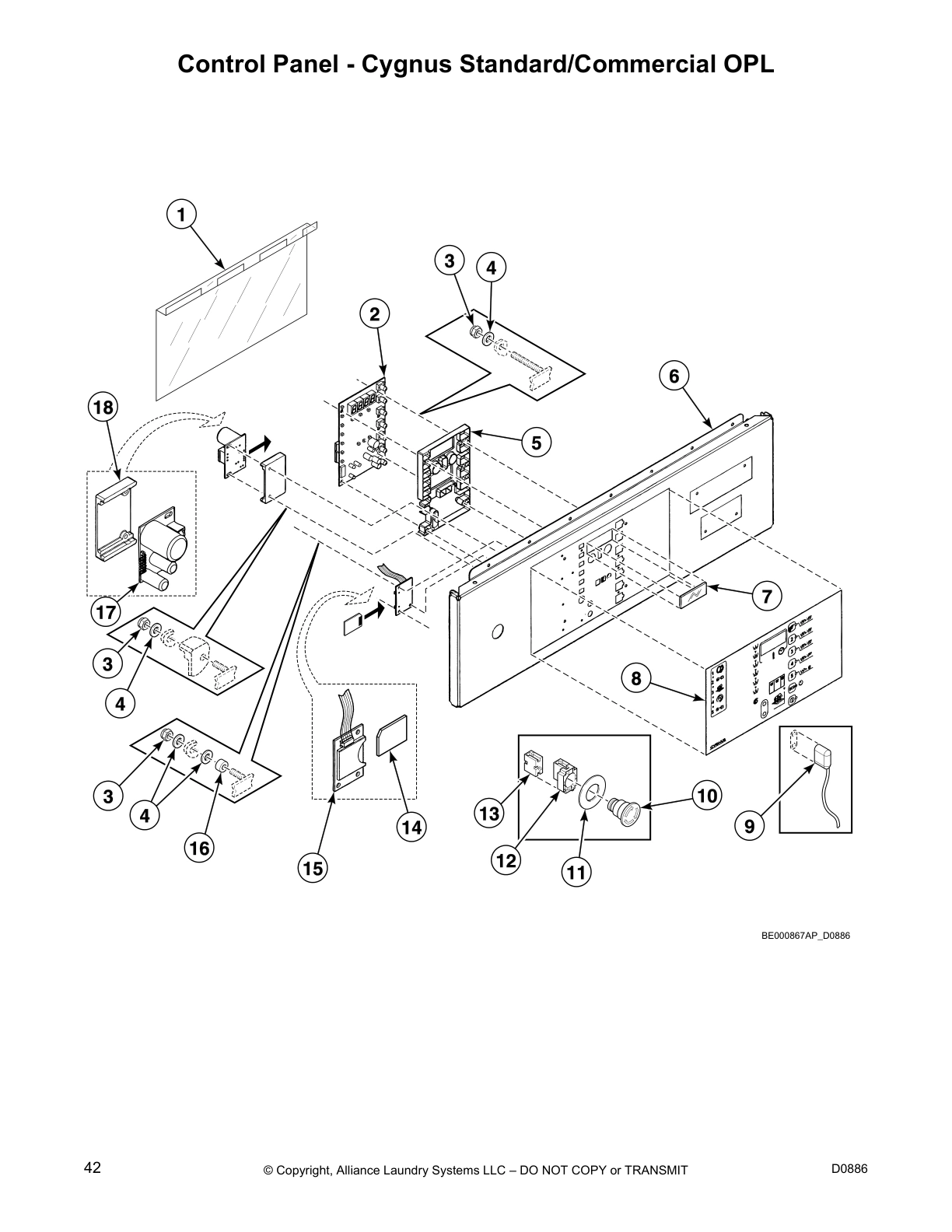 Control Panel - Cygnus Standard/Commercial OPL
