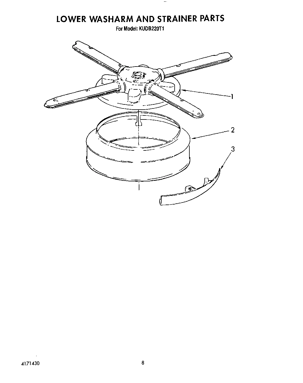 06 - LOWER WASHARM AND STRAINER