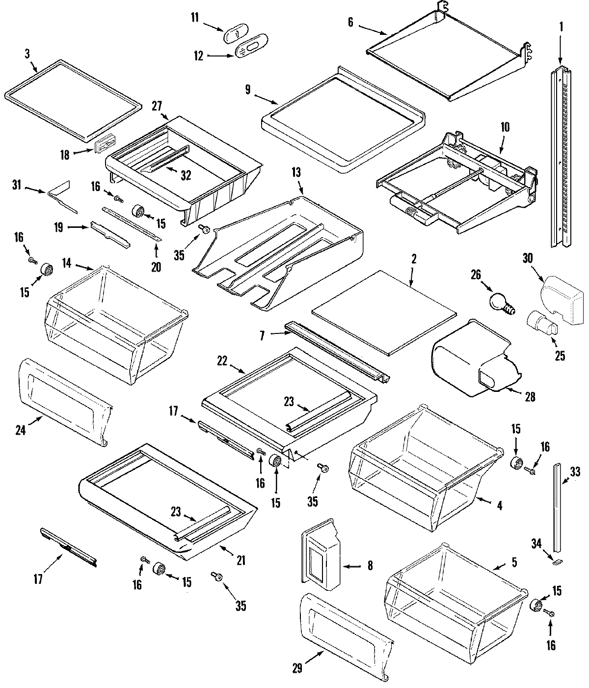 13 - SHELVES & ACCESSORIES