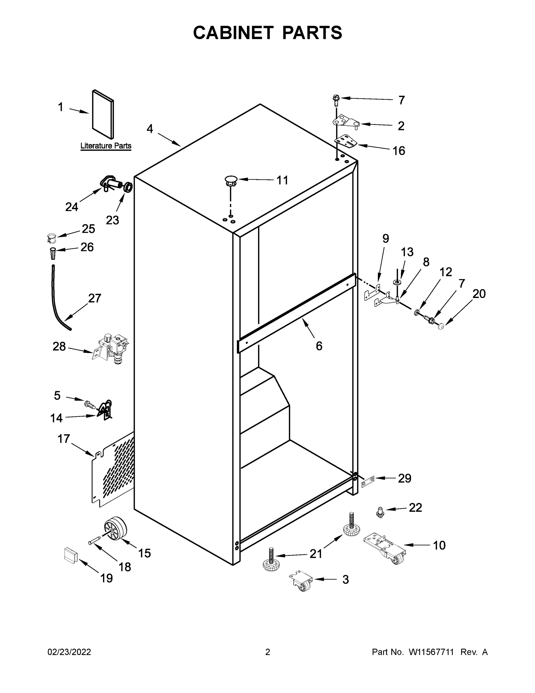 02 - CABINET PARTS