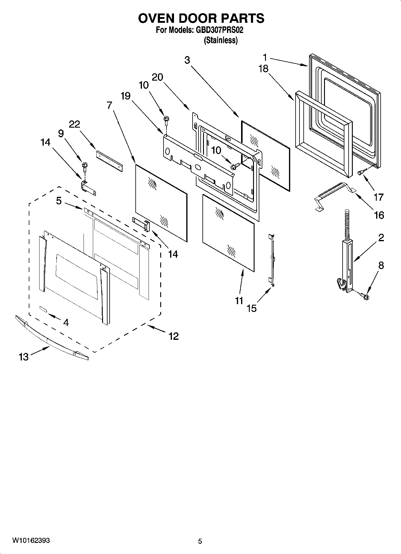 03 - OVEN DOOR PARTS