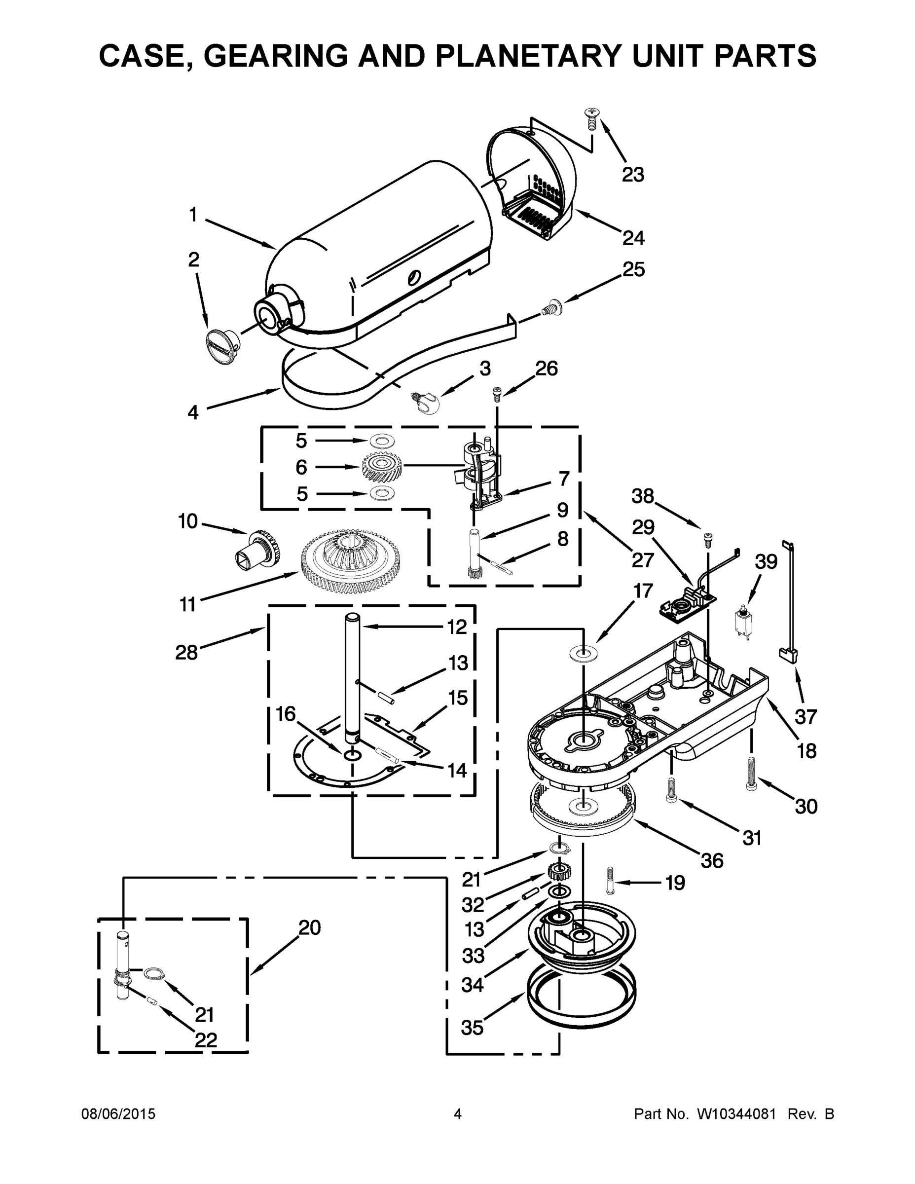 03 - CASE, GEARING AND PLANETARY UNIT PARTS