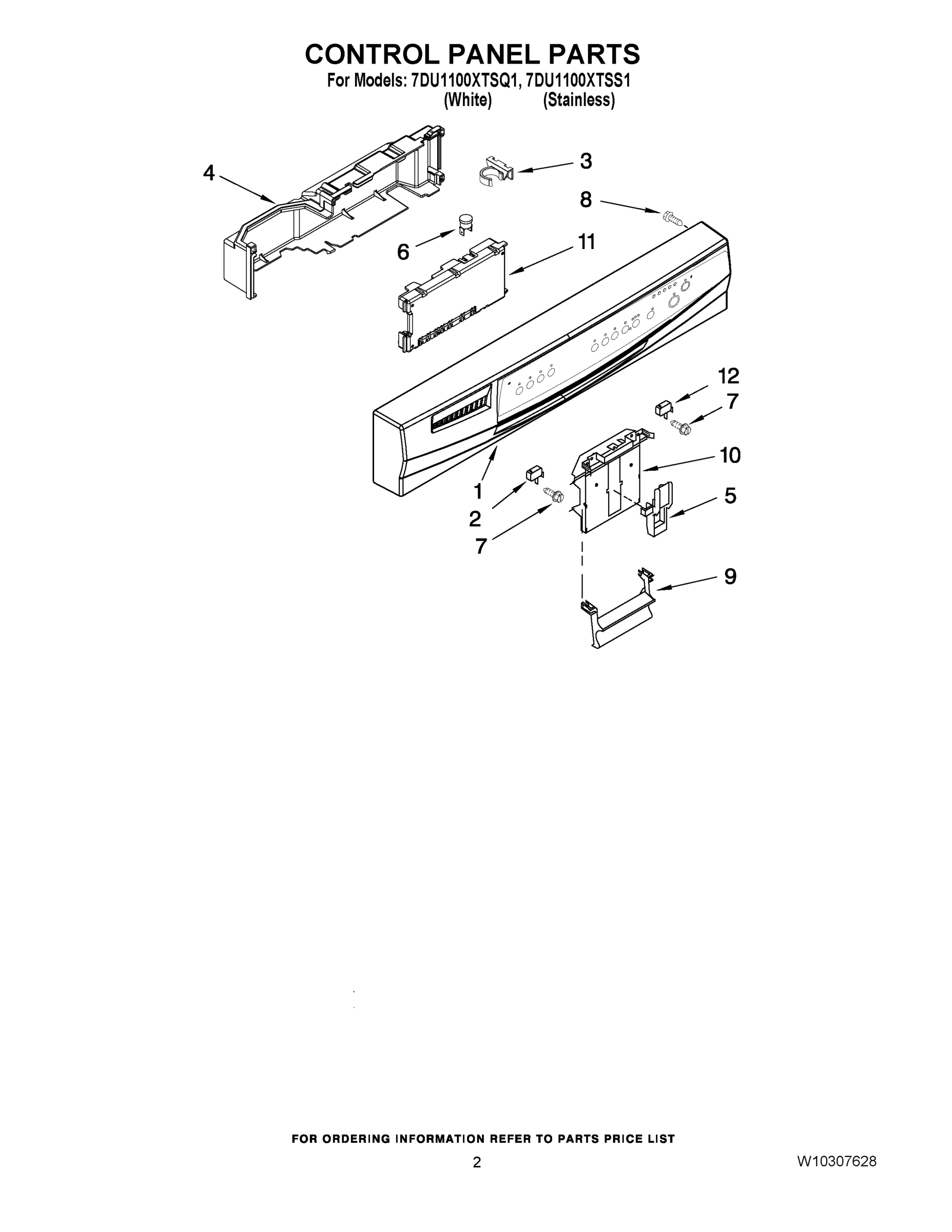 02 - CONTROL PANEL PARTS