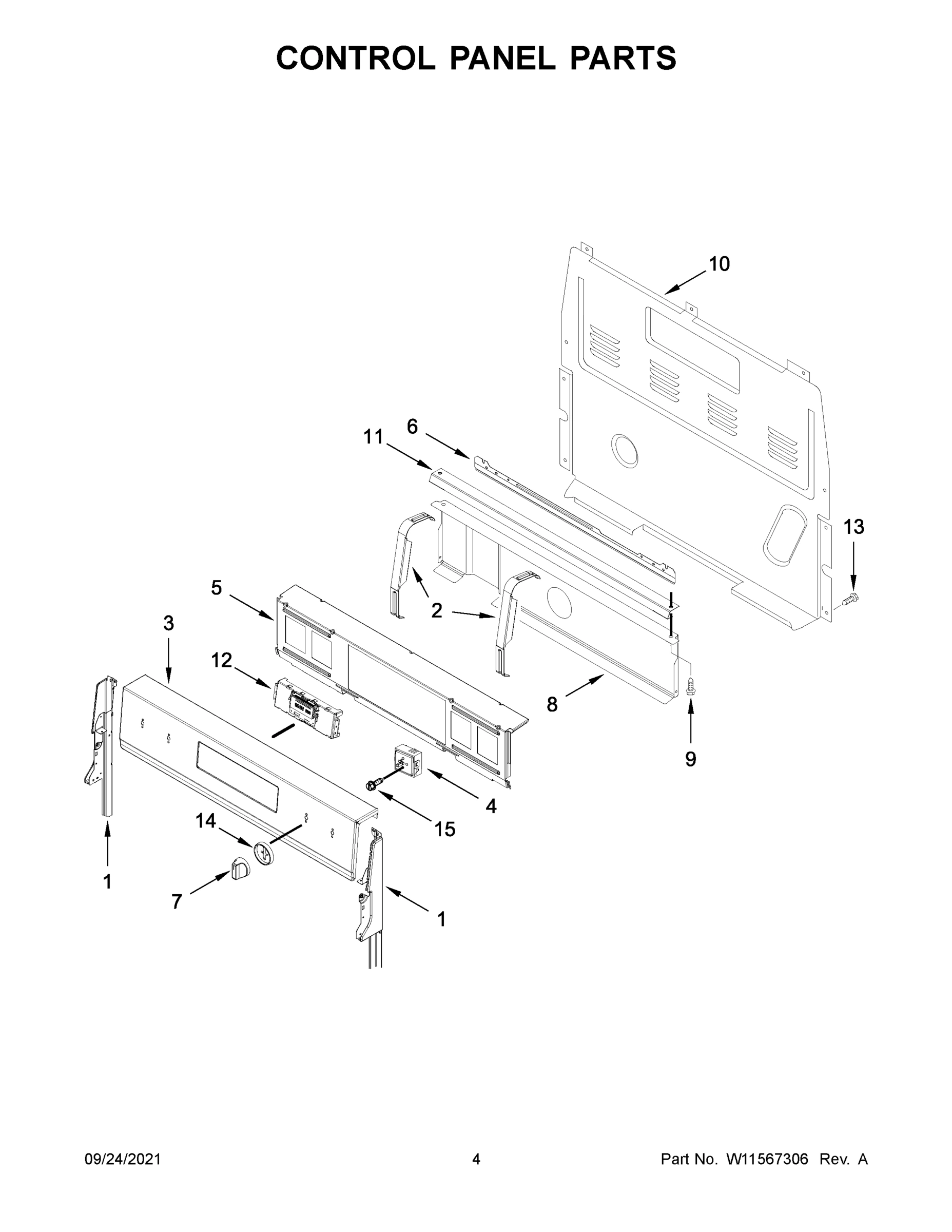 03 - CONTROL PANEL PARTS