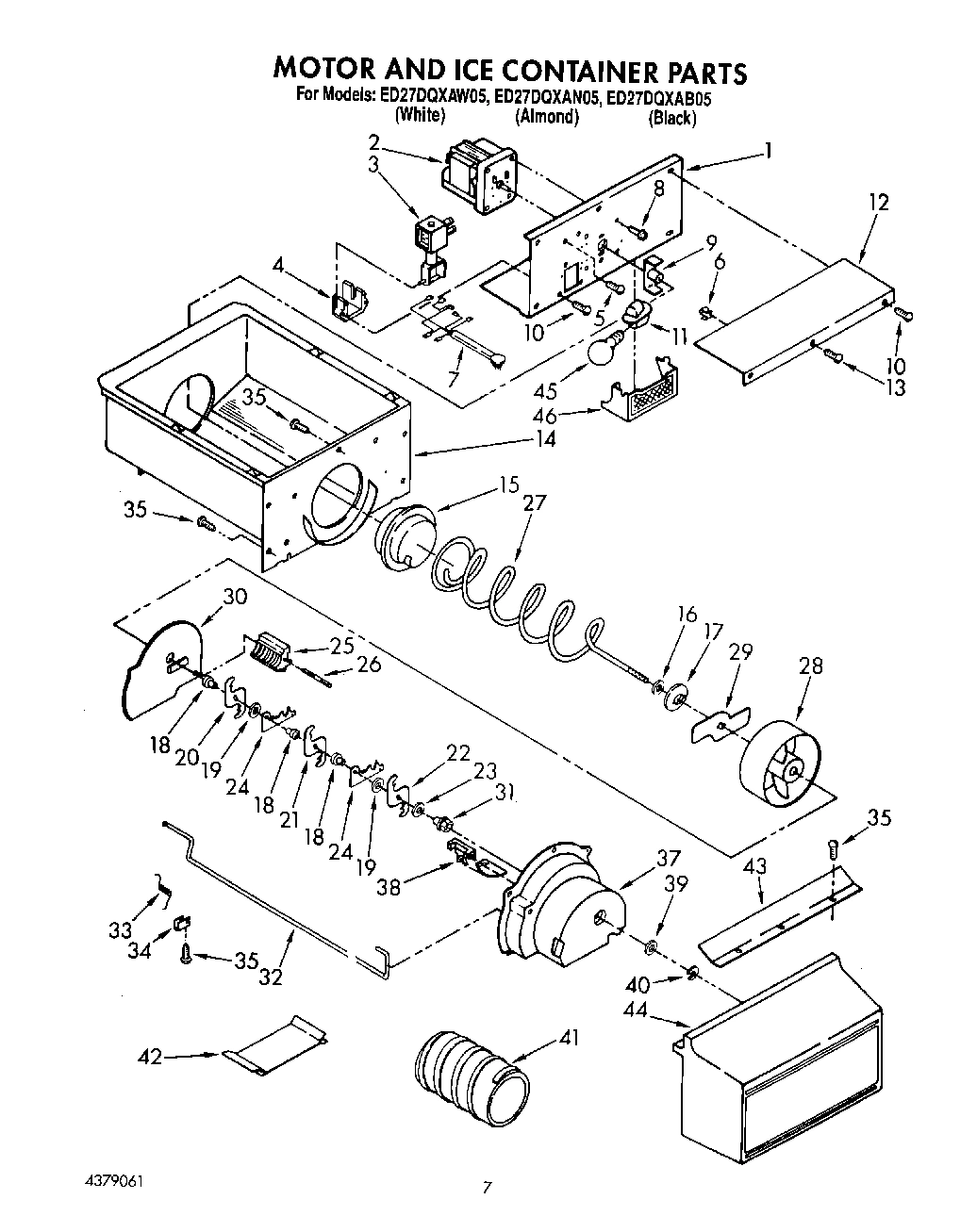 05 - MOTOR & ICE CONTAINER