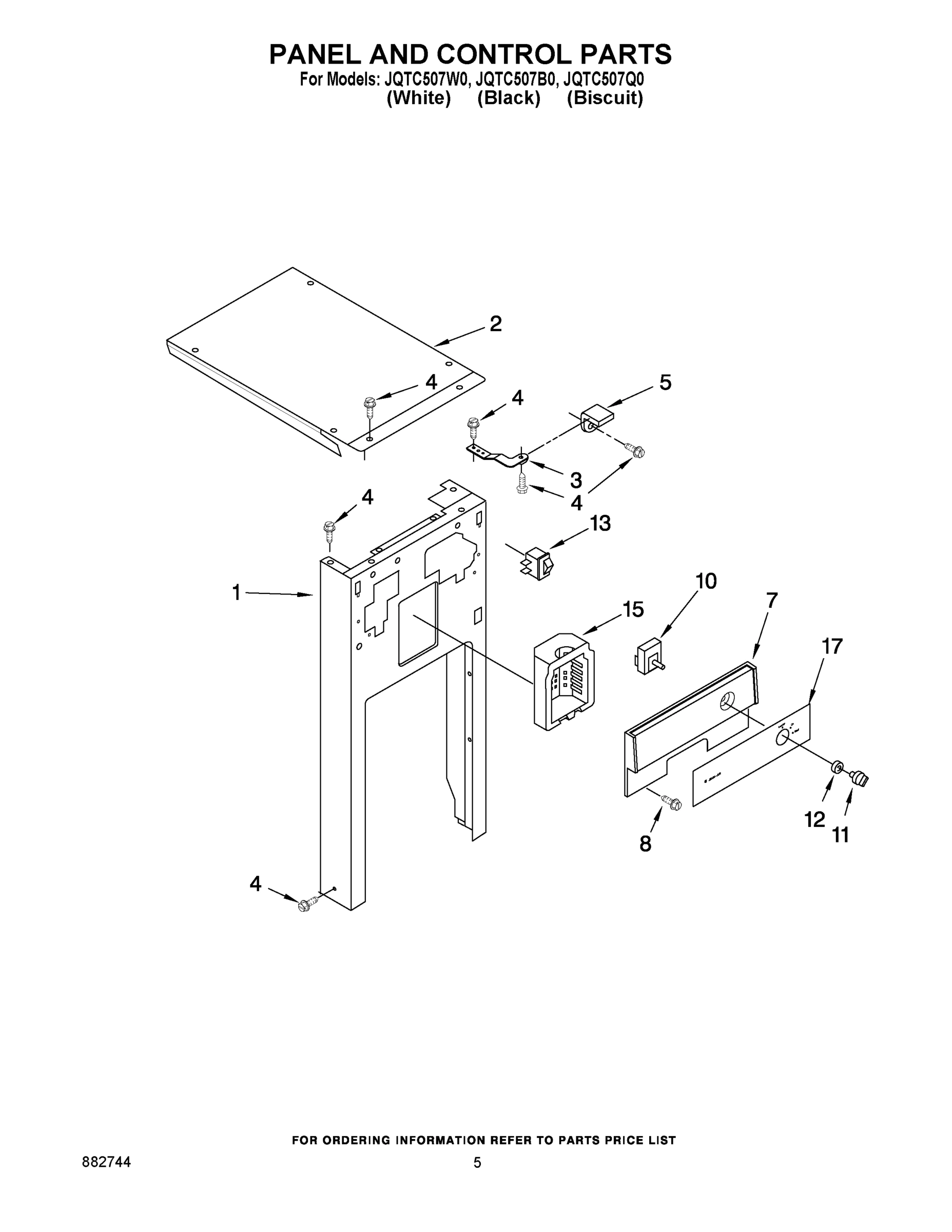 05 - PANEL AND CONTROL PARTS