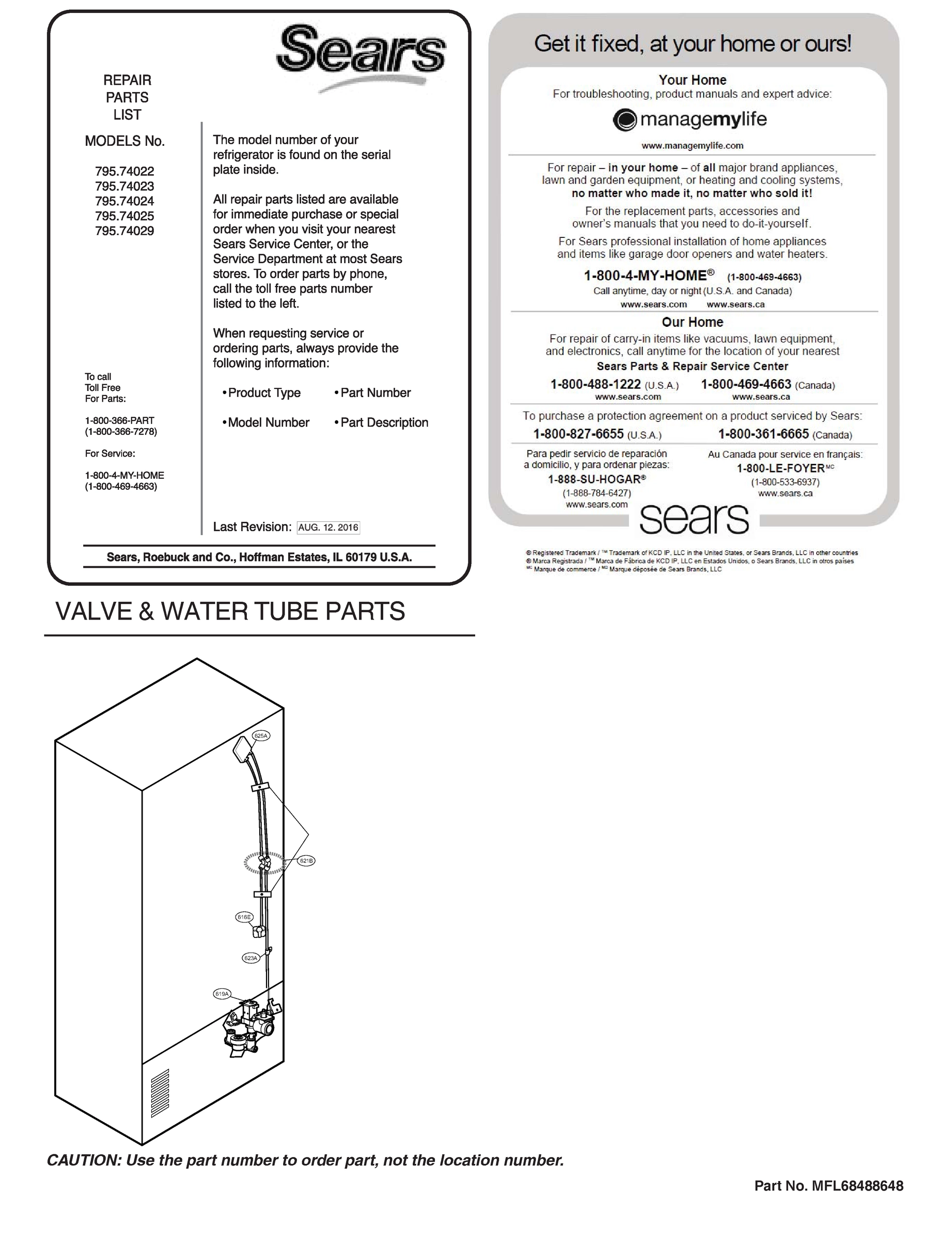 VALVE & WATER TUBE PARTS