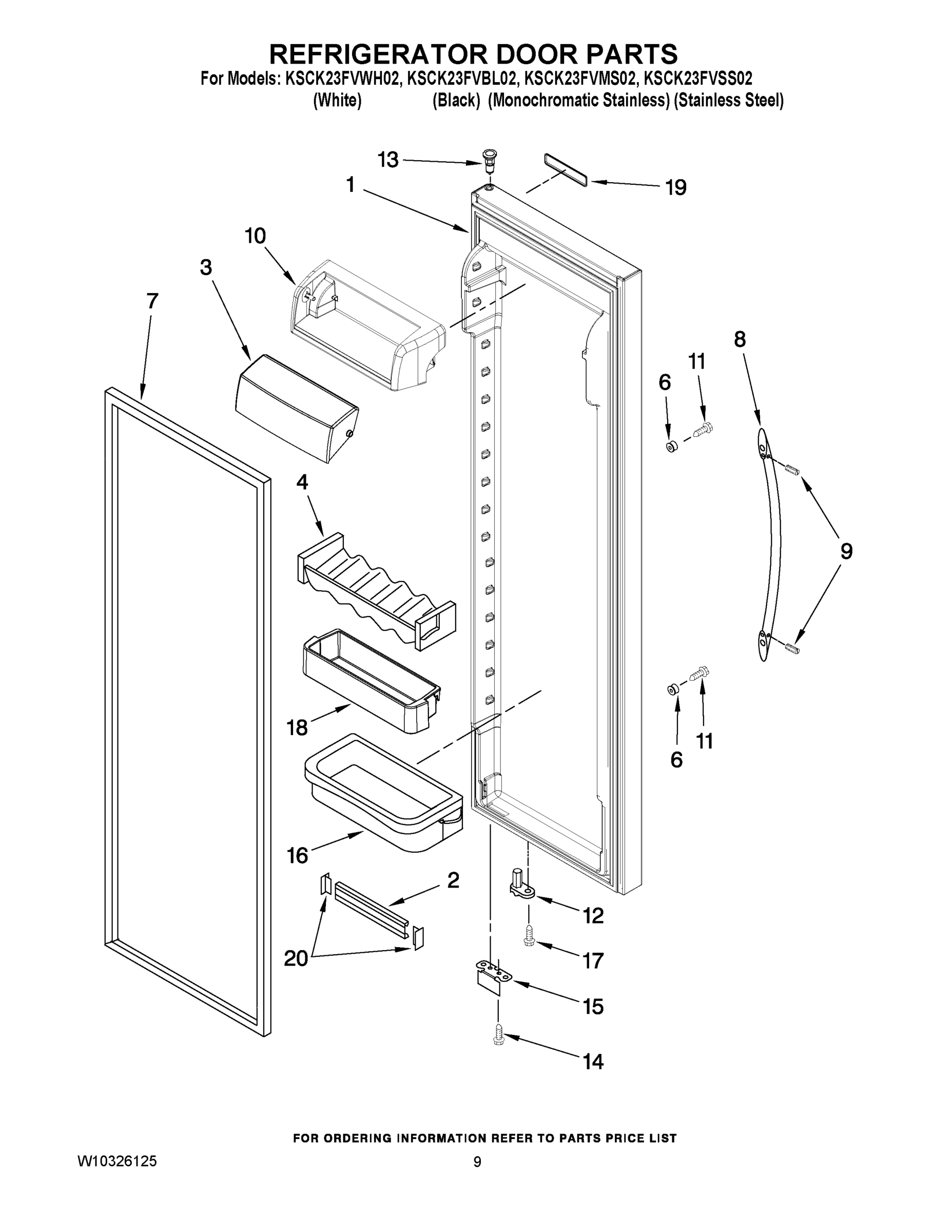 06 - REFRIGERATOR DOOR PARTS