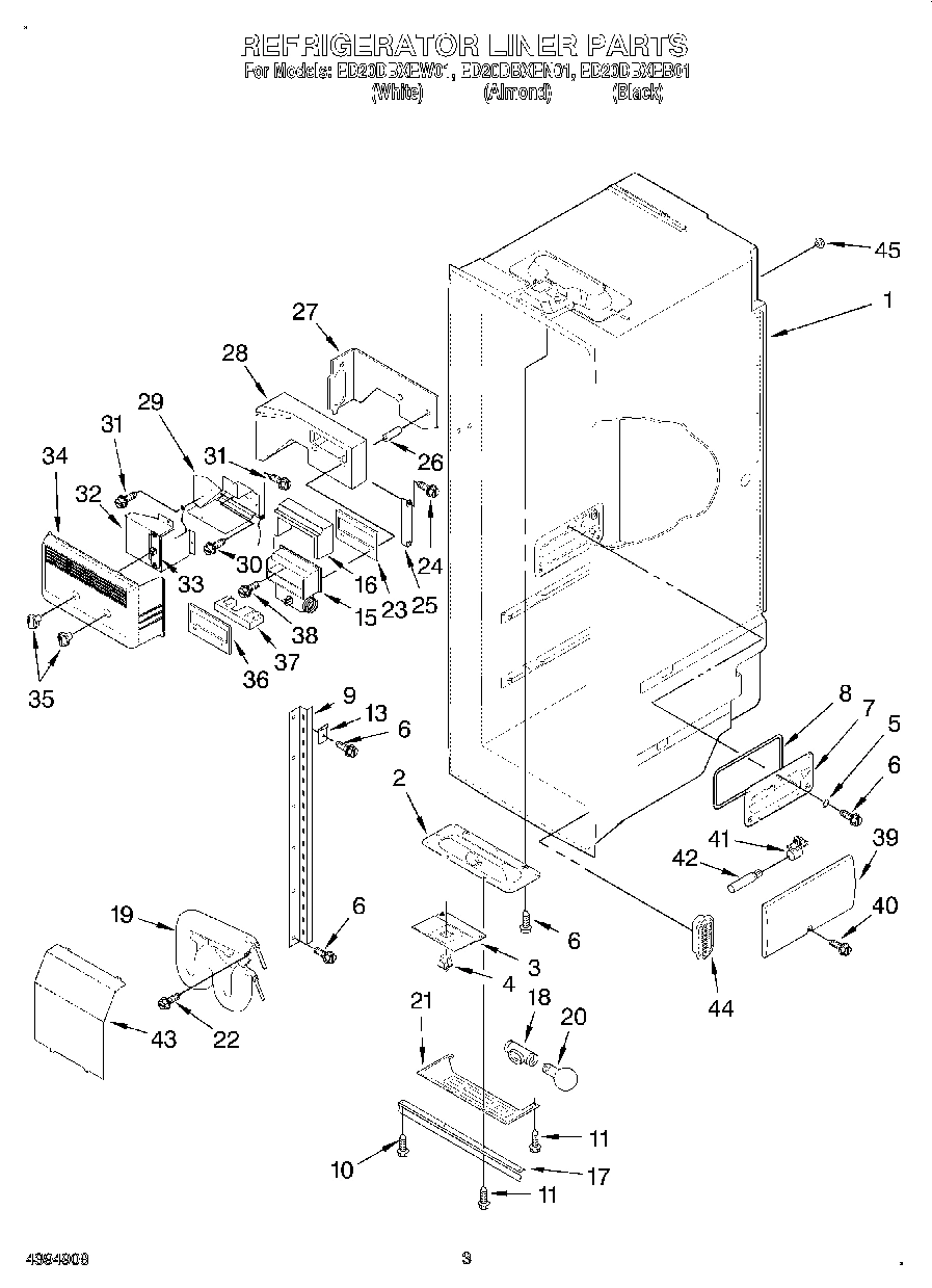 02 - REFRIGERATOR LINER