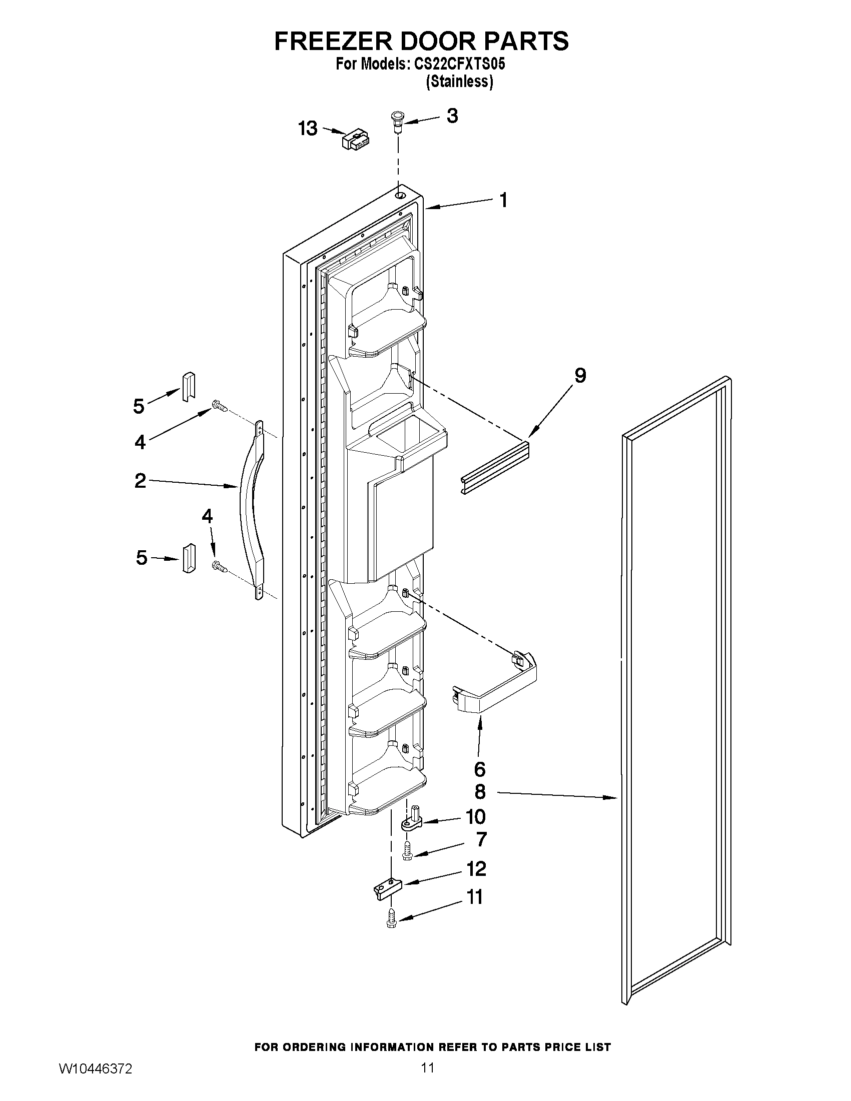 07 - FREEZER DOOR PARTS