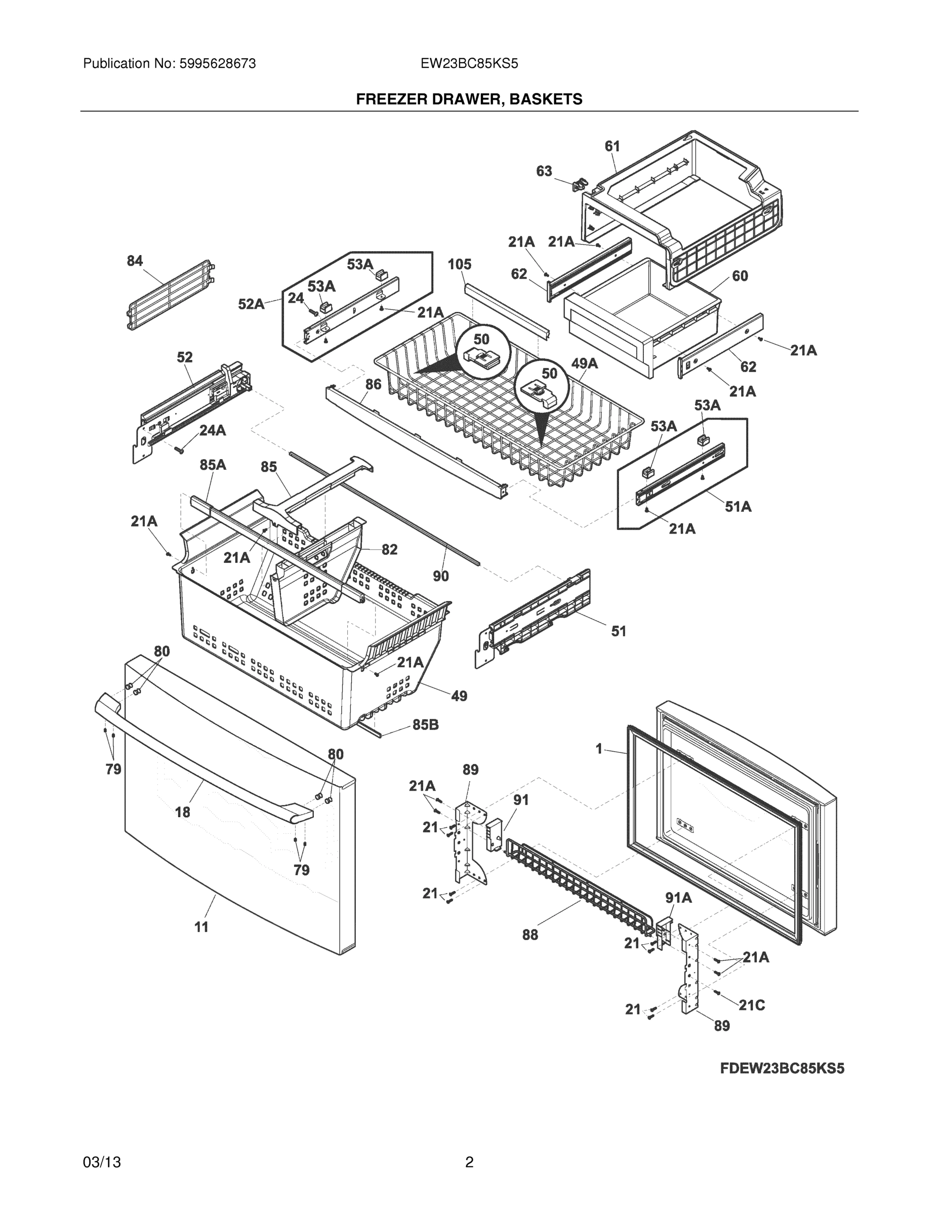 03 - FREEZER DRAWER, BASKETS