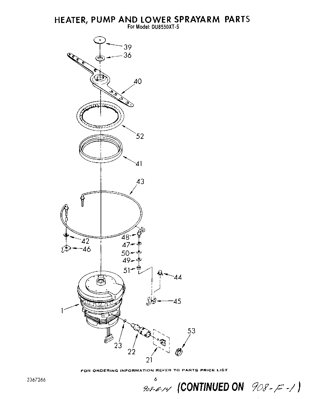 04 - HEATER, PUMP AND LOWER SPRAY ARM