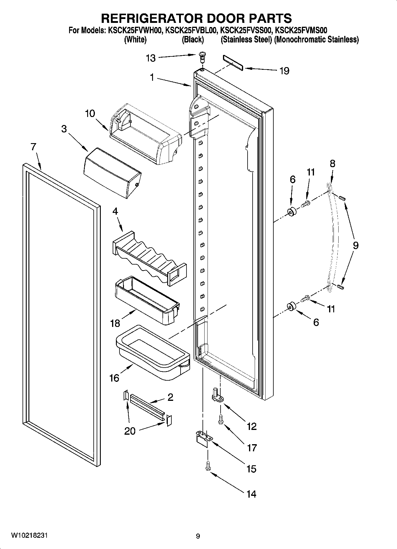 06 - REFRIGERATOR DOOR PARTS