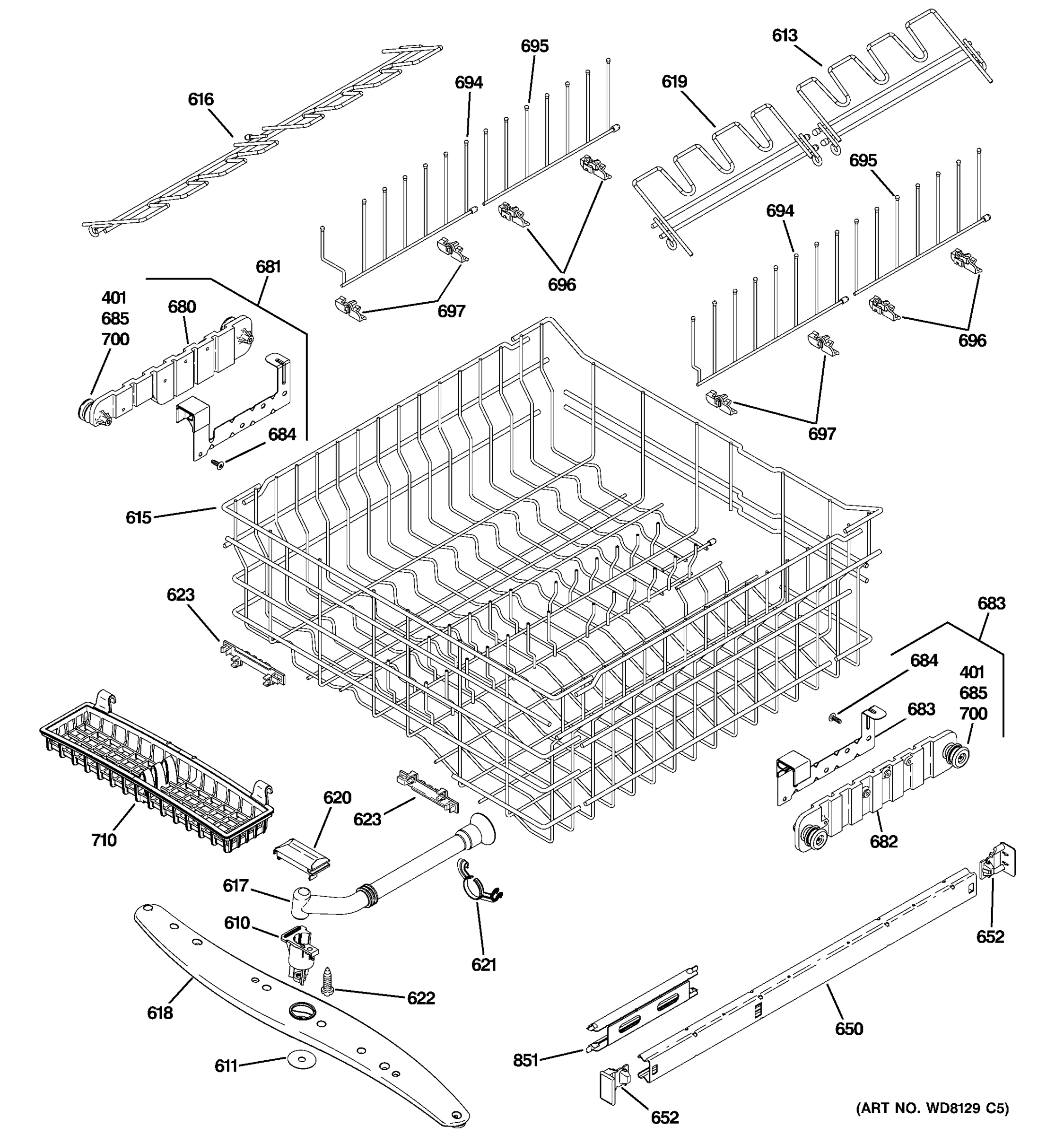 UPPER RACK ASSEMBLY