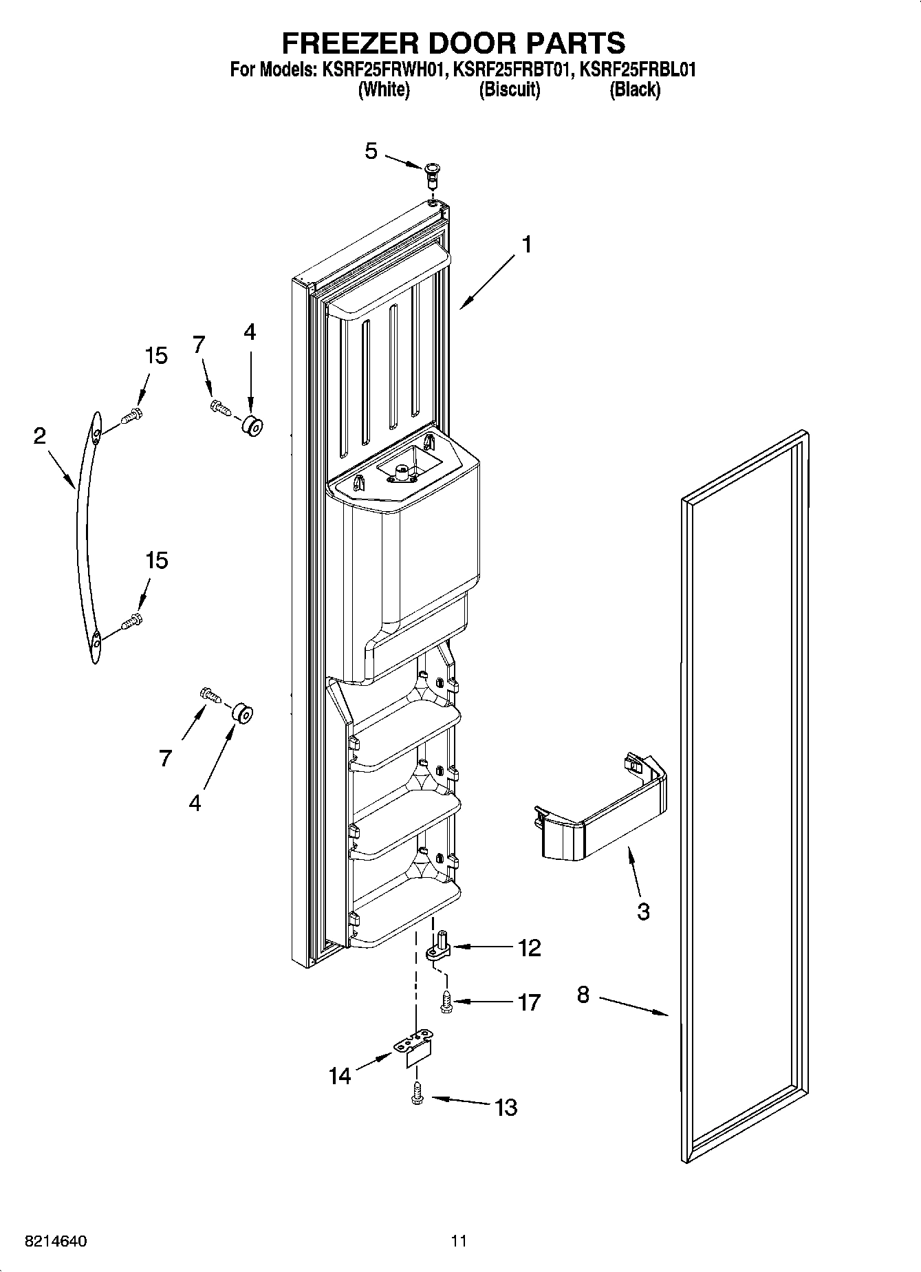 07 - FREEZER DOOR PARTS