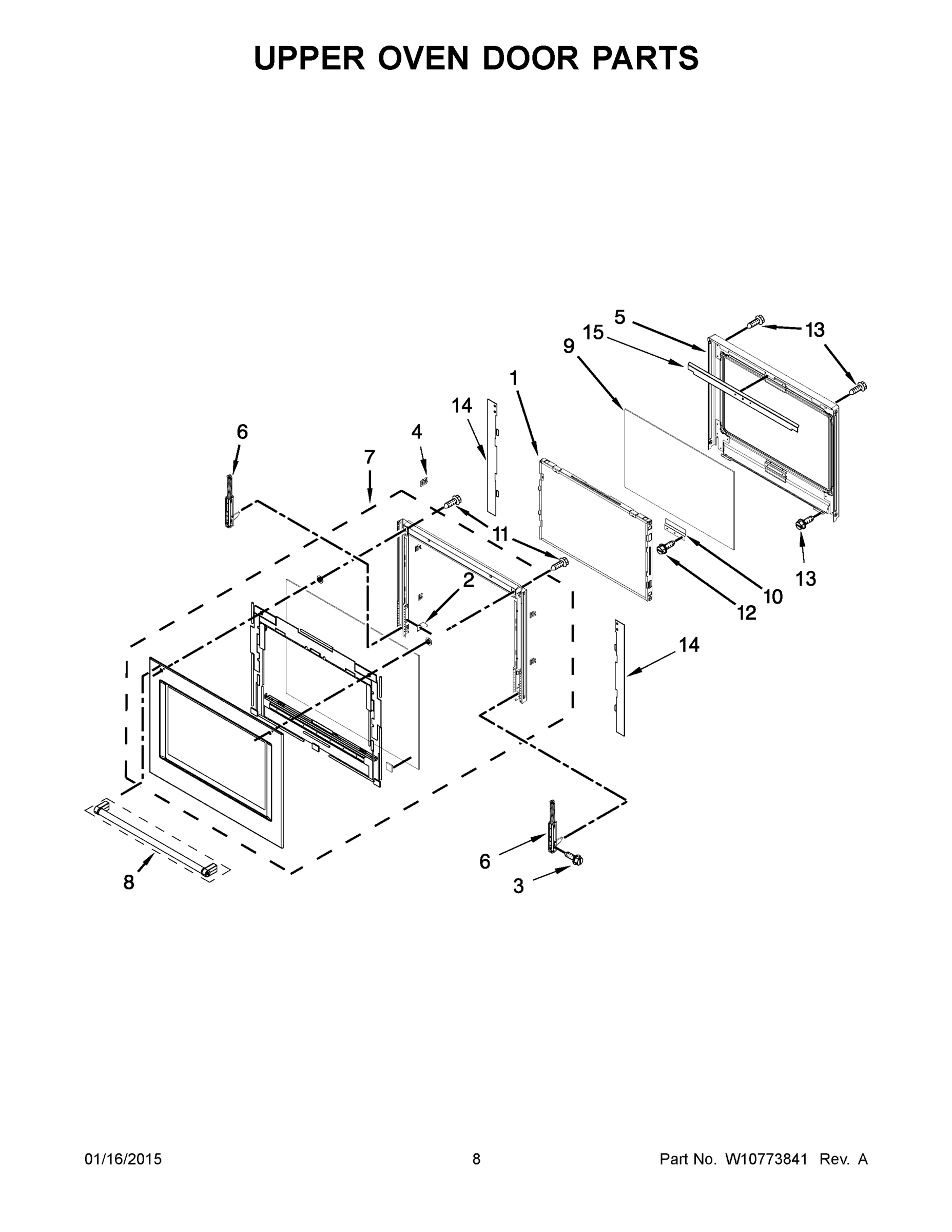 05 - UPPER OVEN DOOR PARTS