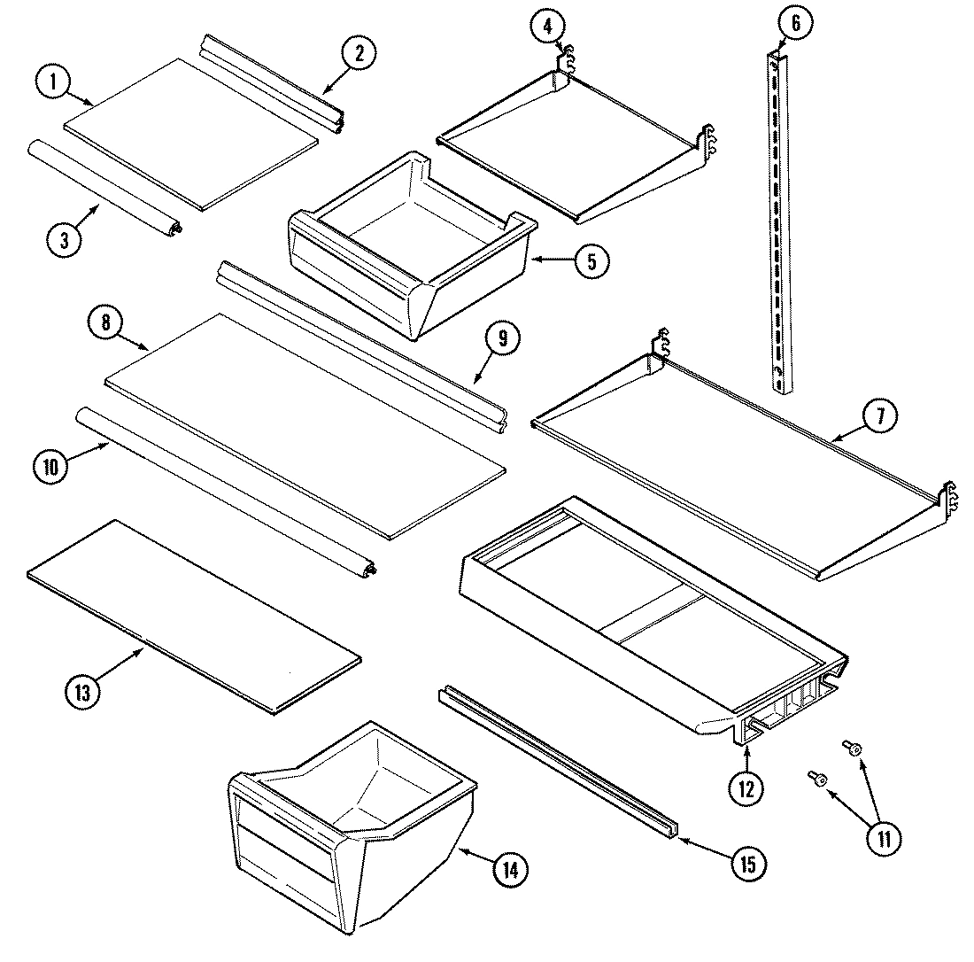 09 - SHELVES & ACCESSORIES (BISQUE)