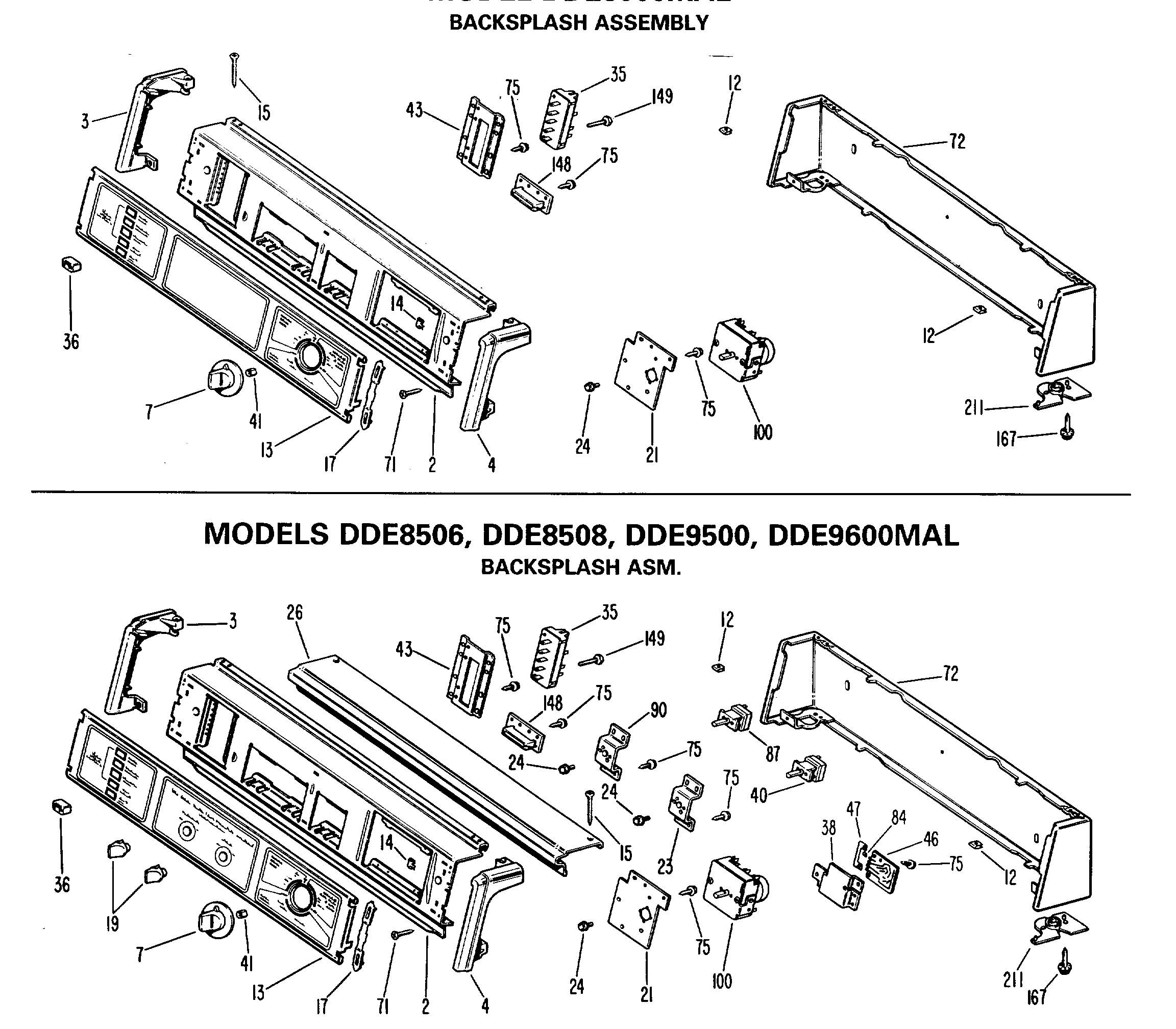 BACKSPLASH ASSEMBLY