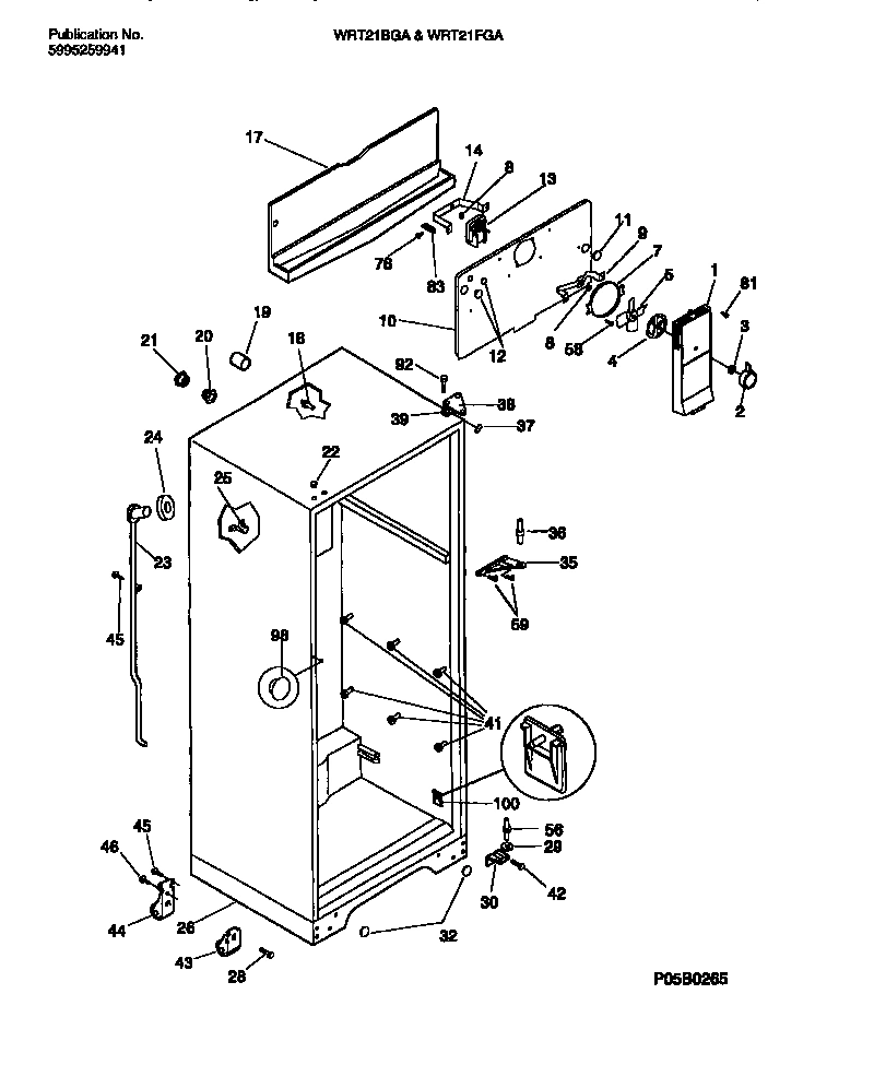 03 - CABINET W/FAN ASSEMBLY