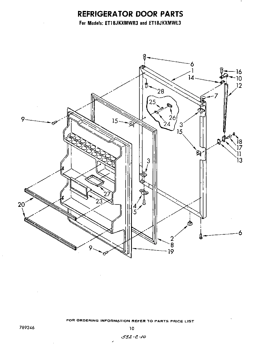 08 - REFRIGERATOR DOOR , NOT ILLUSTRATED