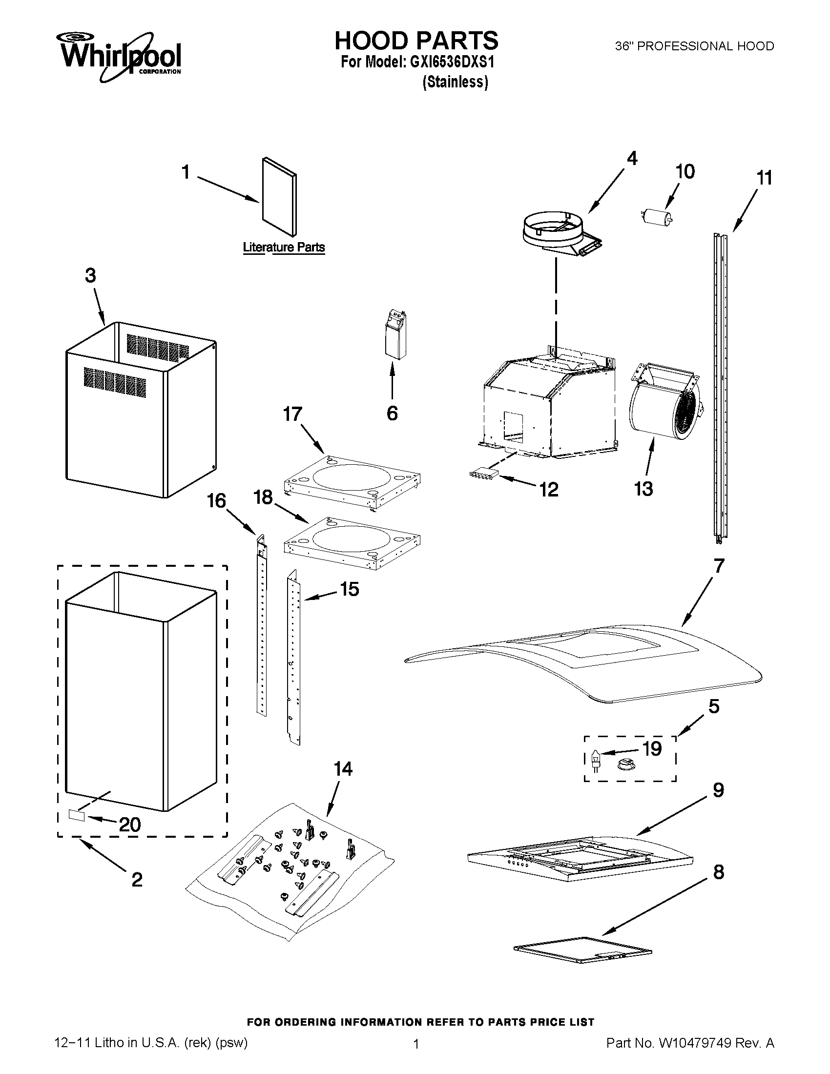 01 - HOOD PARTS