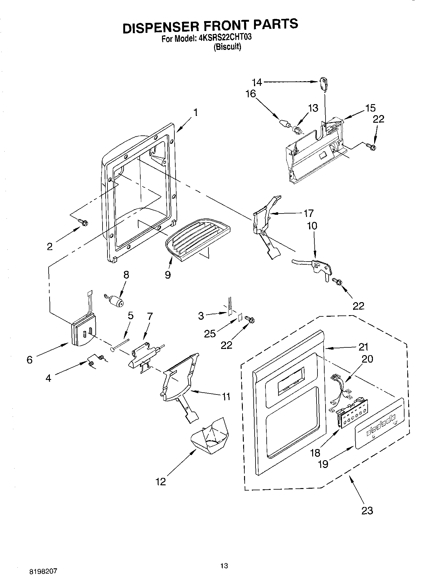 08 - DISPENSER FRONT PARTS