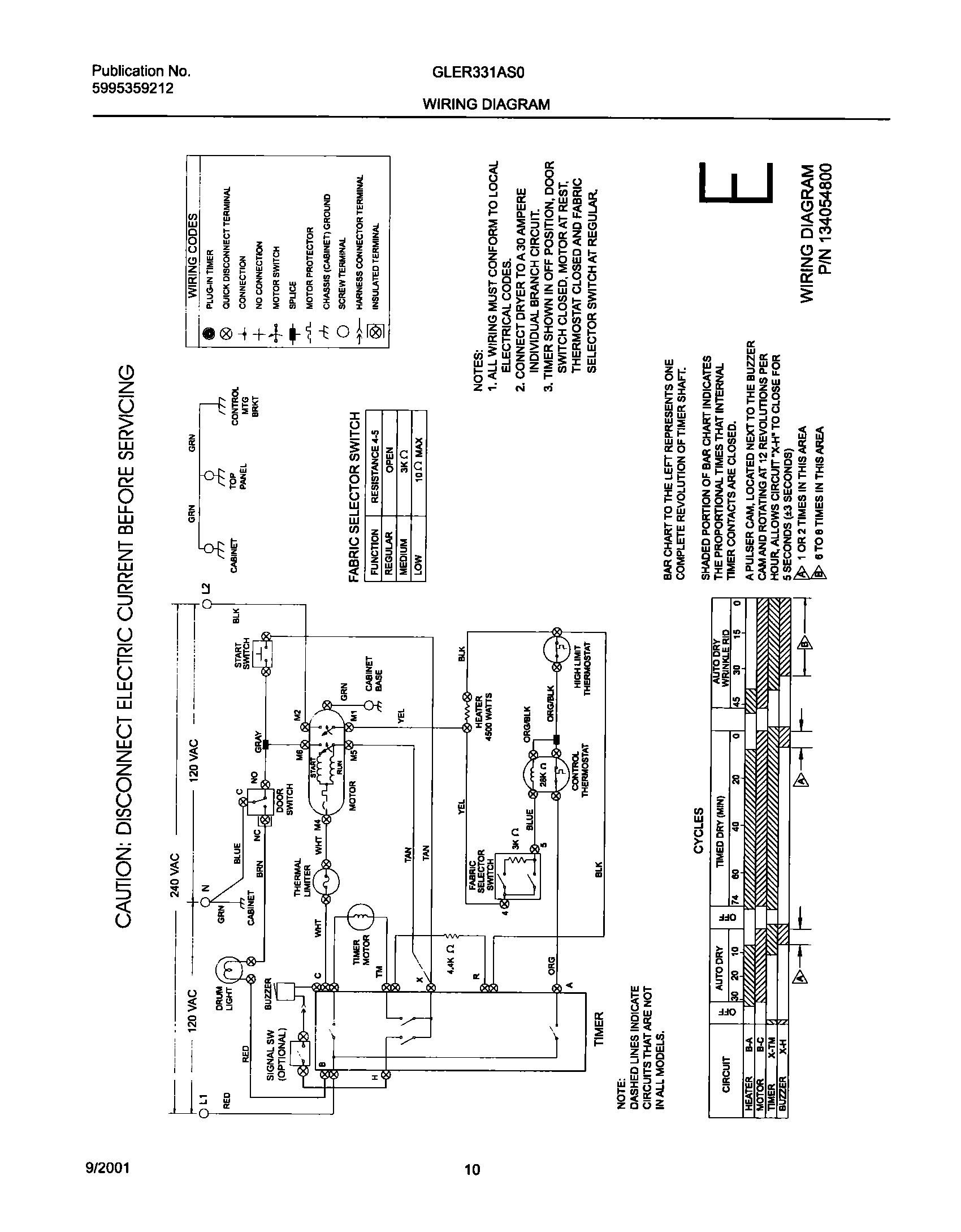 10 - 134054800 WIRING DIAGRAM