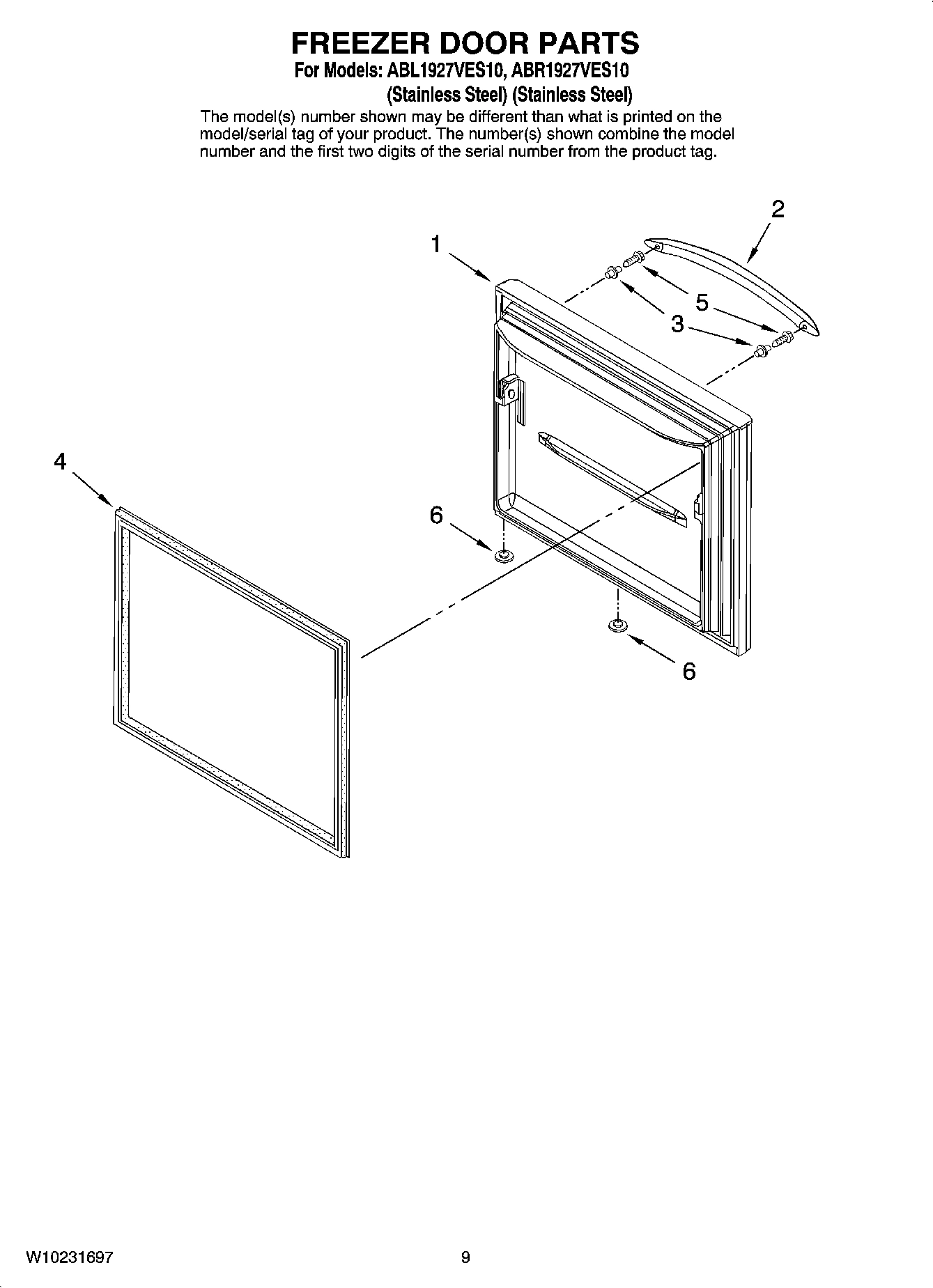05 - FREEZER DOOR PARTS