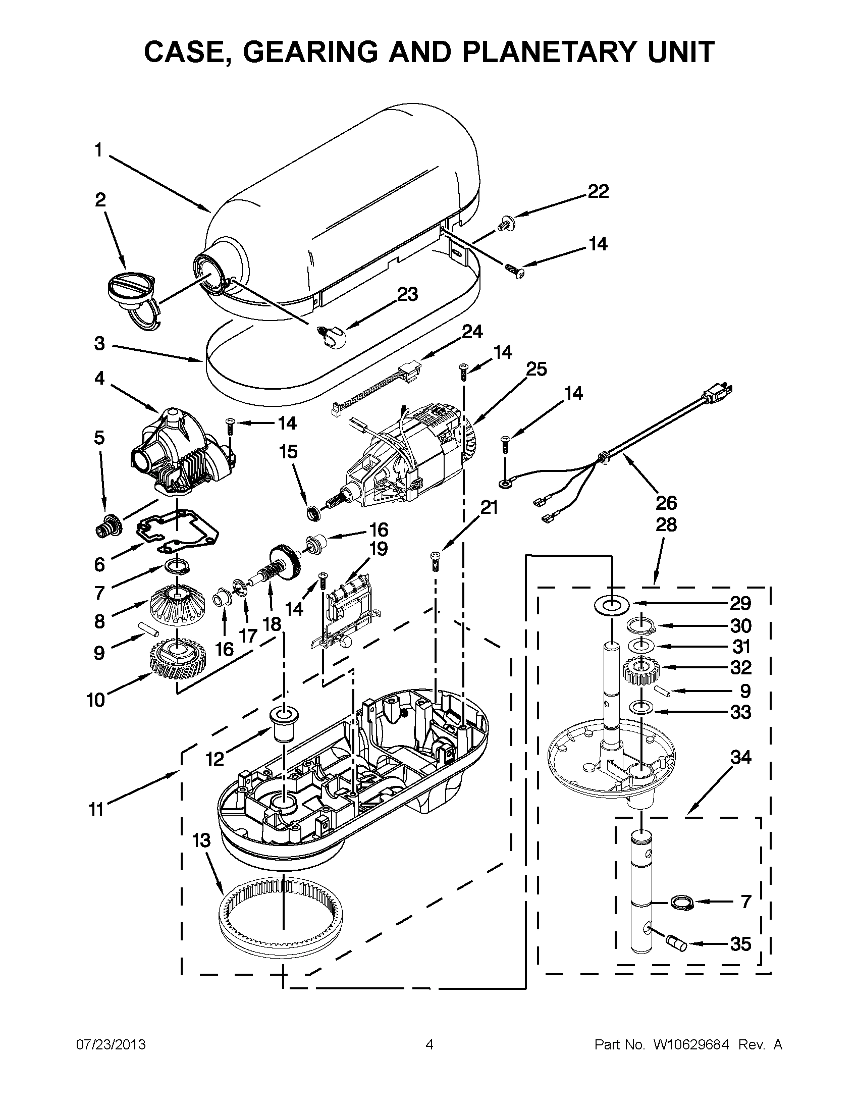 02 - CASE, GEARING AND PLANETARY UNIT