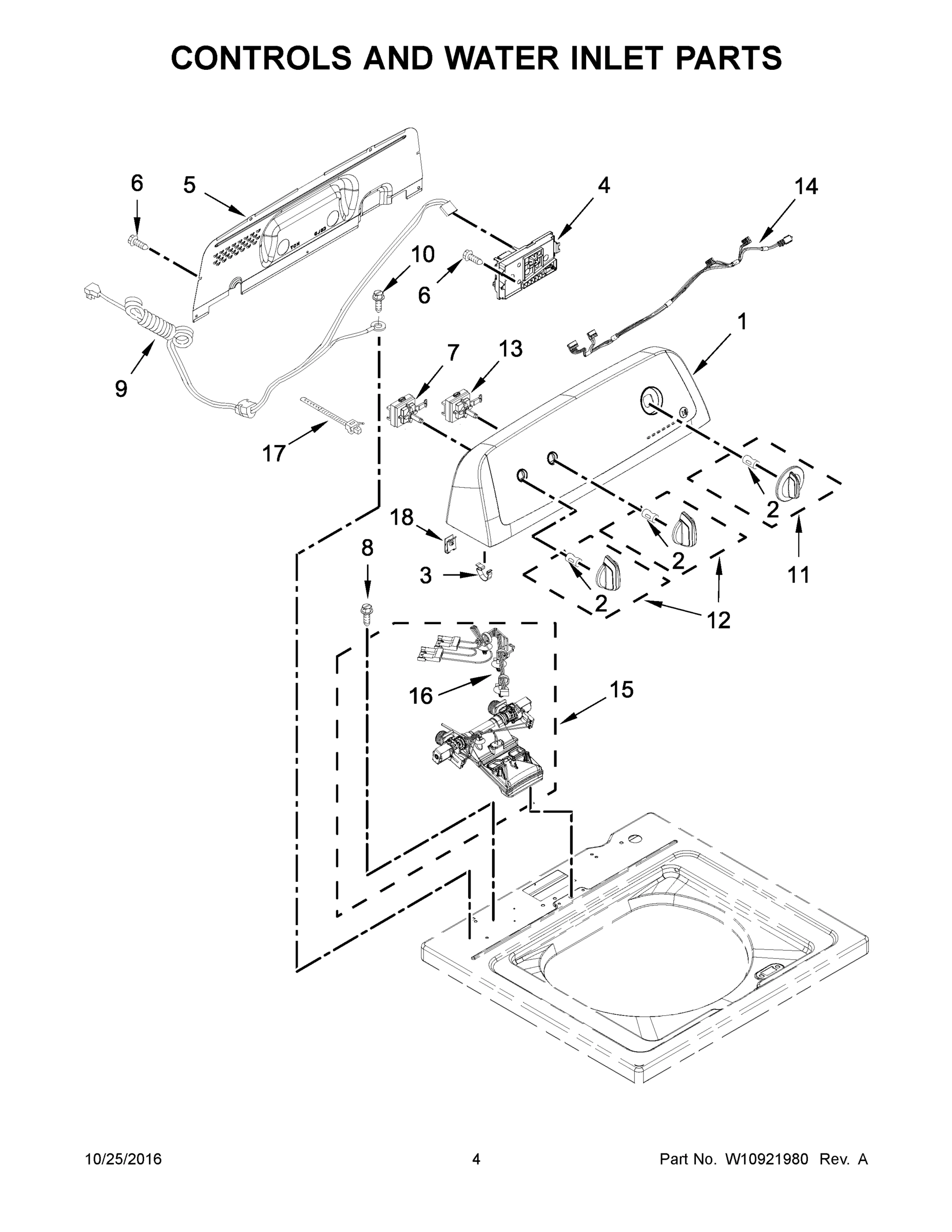 03 - CONTROLS AND WATER INLET PARTS
