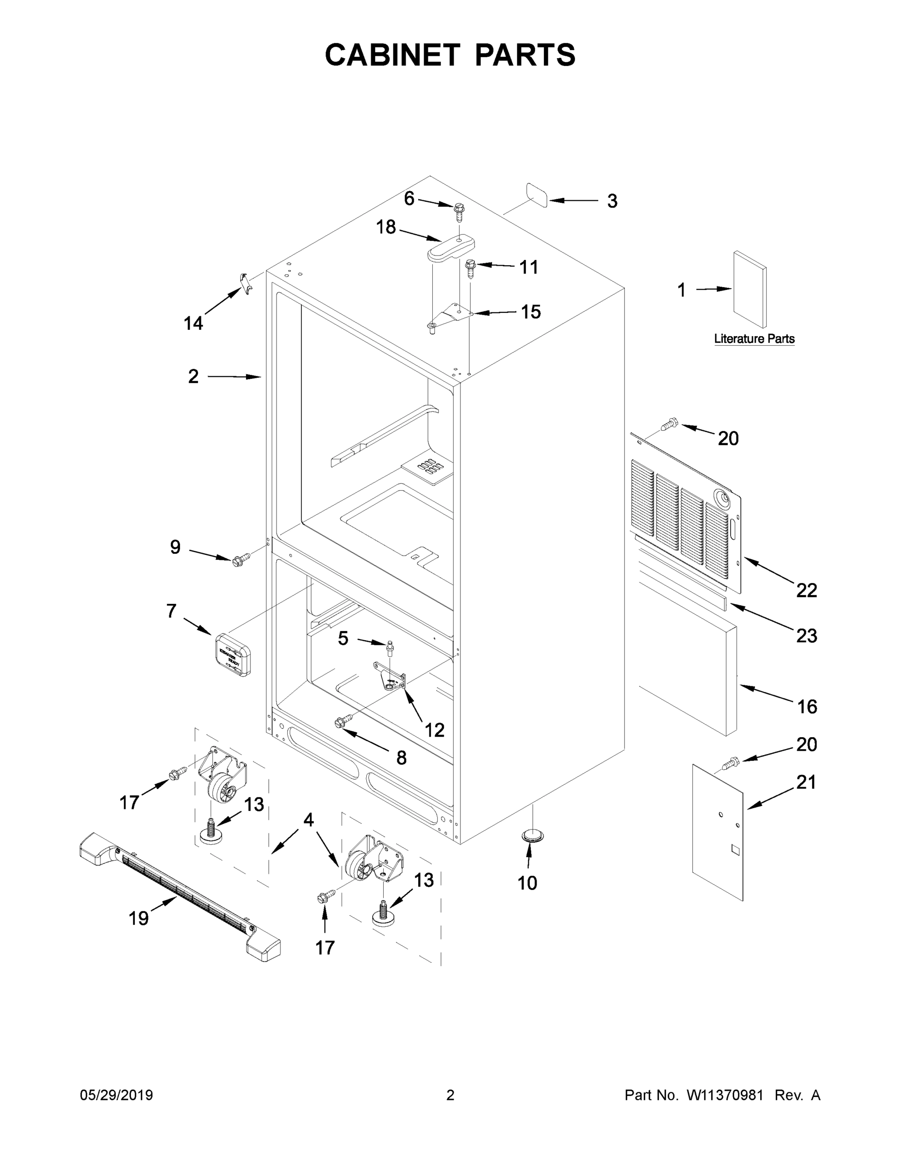 02 - CABINET PARTS