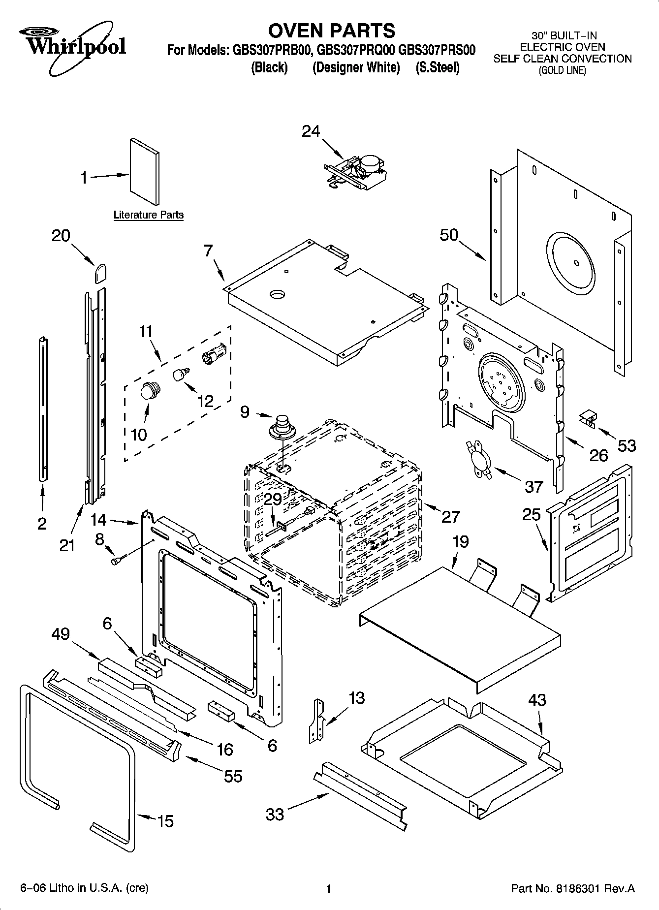 01 - OVEN PARTS