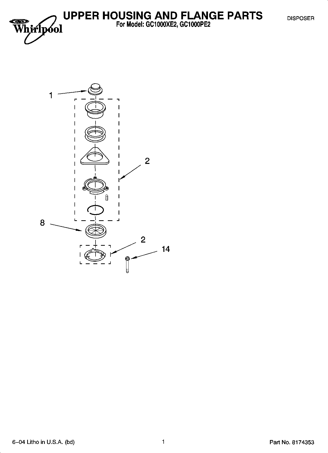01 - UPPER HOUSING AND FLANGE PARTS