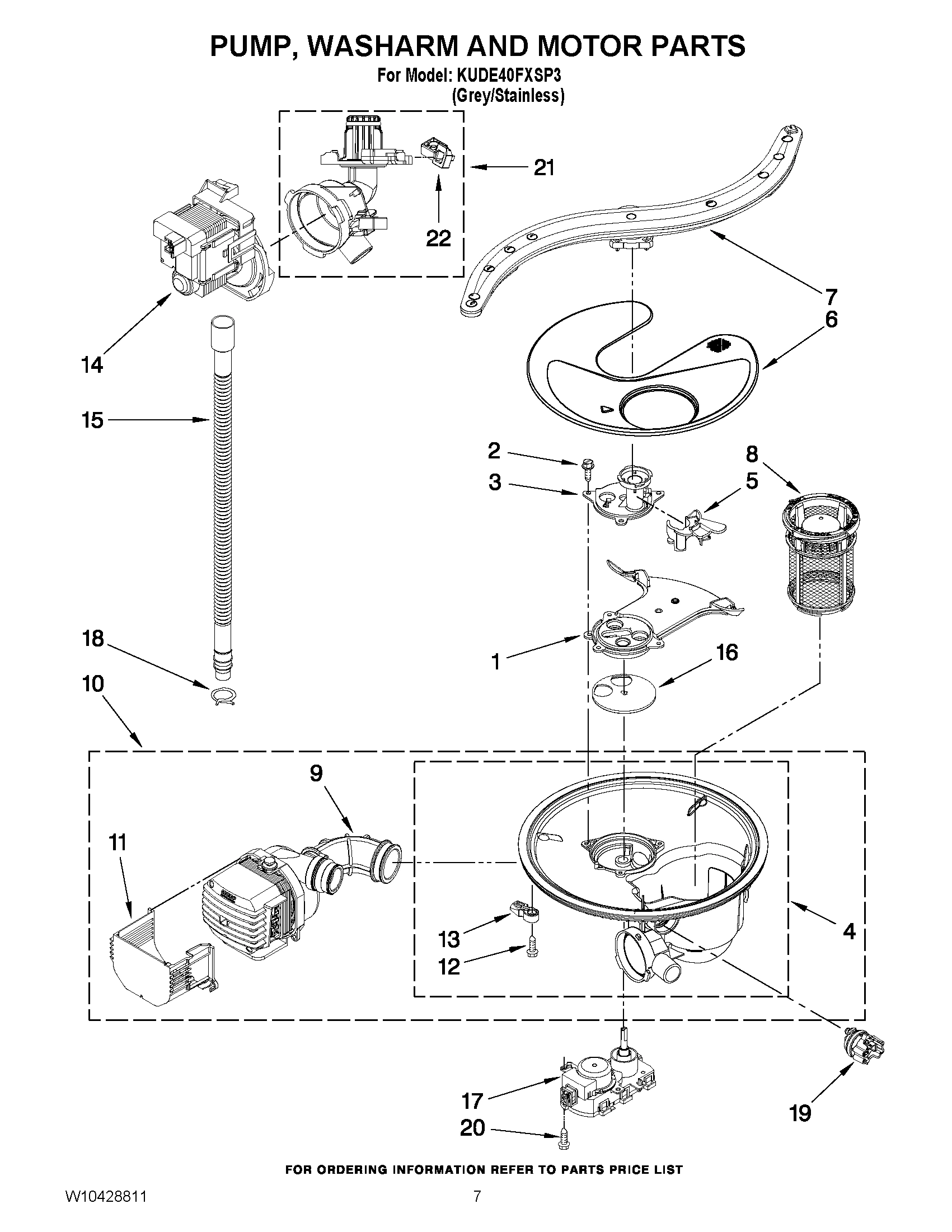 06 - PUMP, WASHARM AND MOTOR PARTS