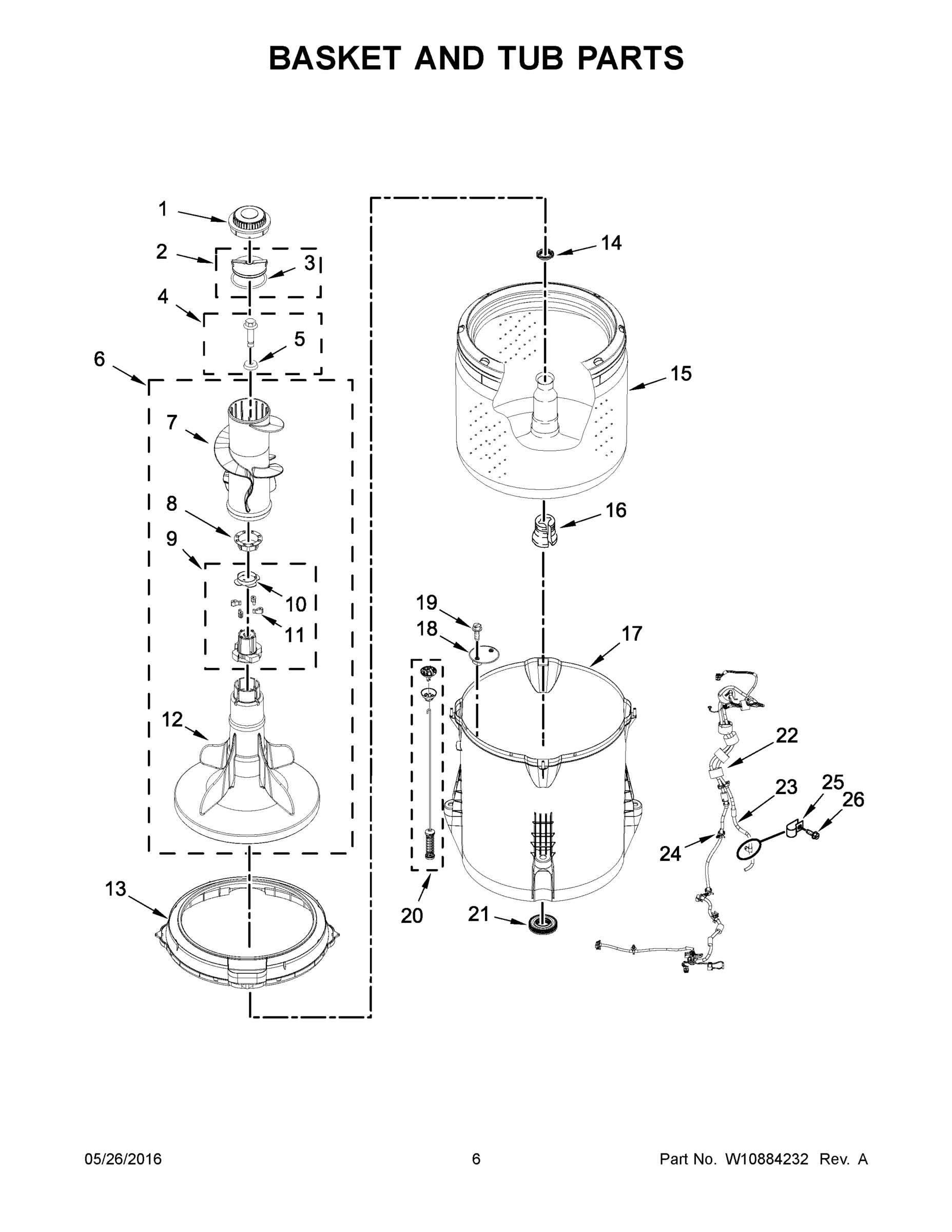 04 - BASKET AND TUB PARTS