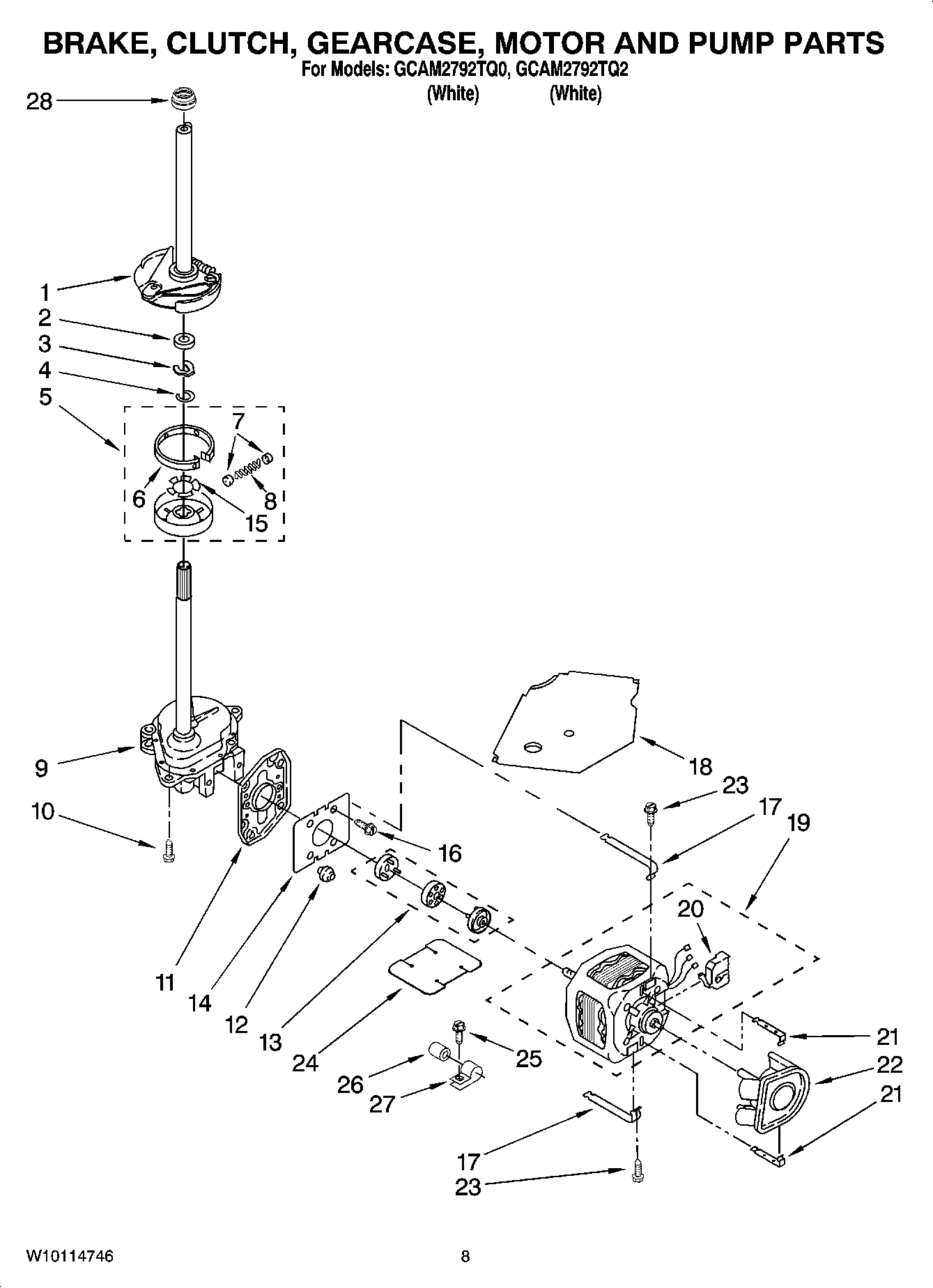 04 - BRAKE, CLUTCH, GEARCASE, MOTOR AND PUMP PARTS