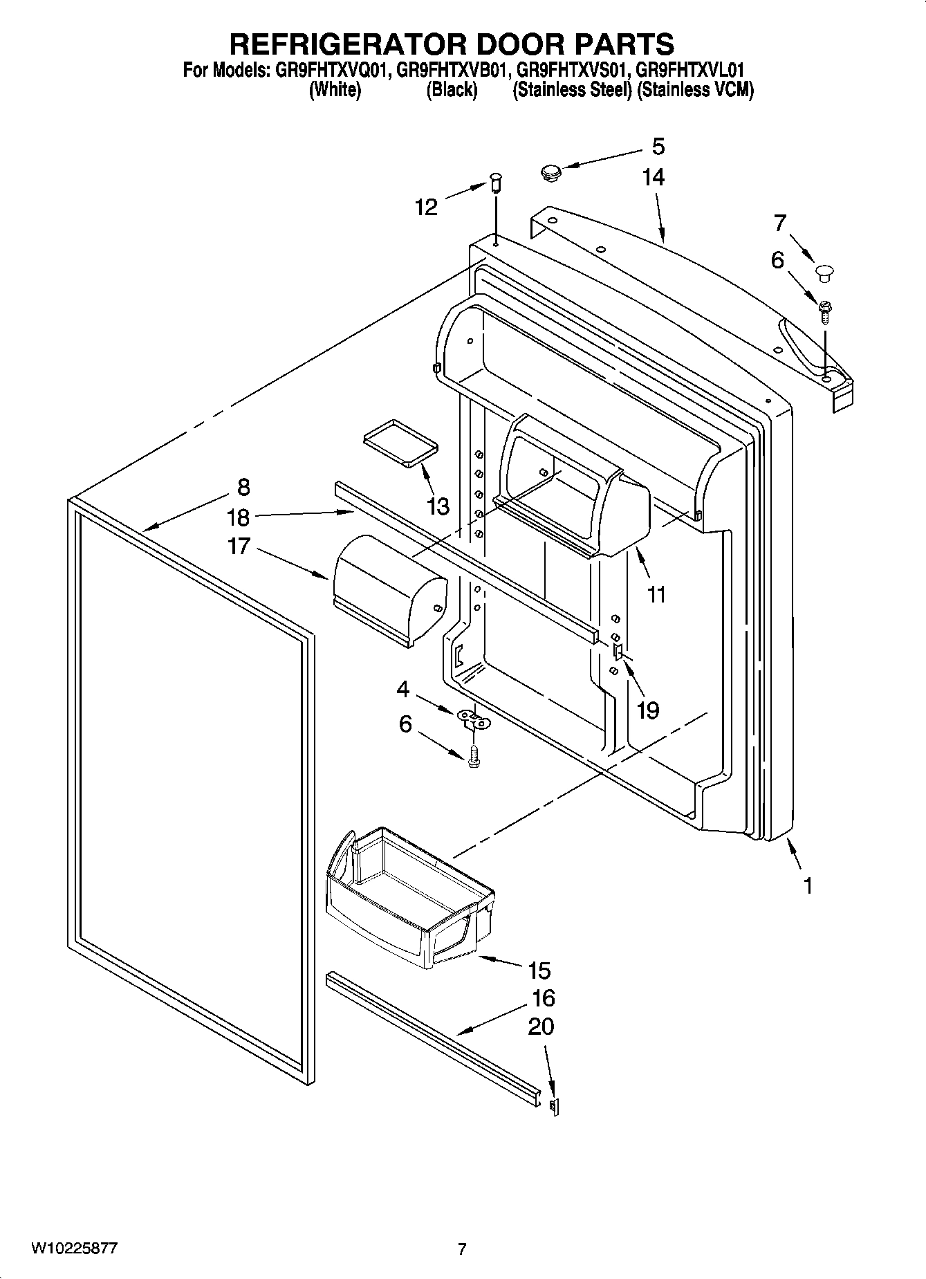 04 - REFRIGERATOR DOOR PARTS