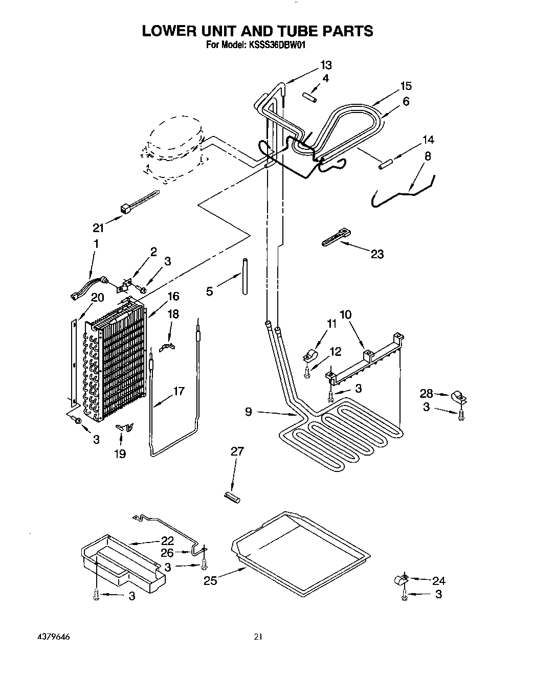 14 - LOWER UNIT AND TUBE